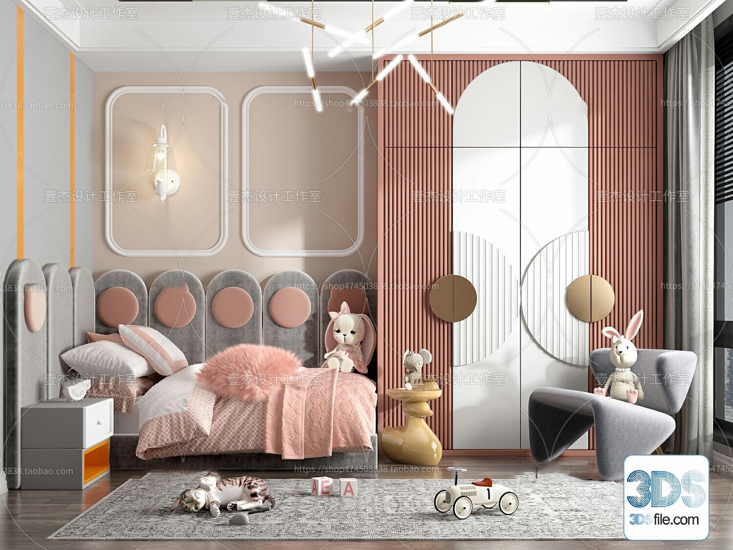 36 CHILD ROOM SET 3D MODELS VOL.07