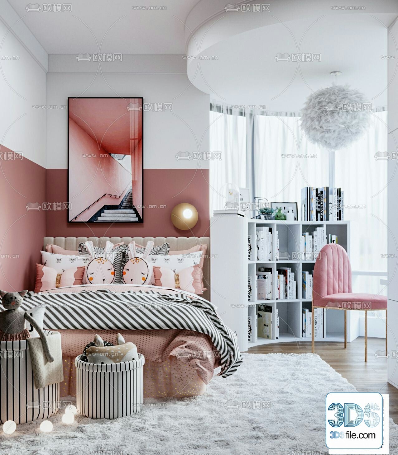 36 CHILD ROOM SET 3D MODELS VOL.07