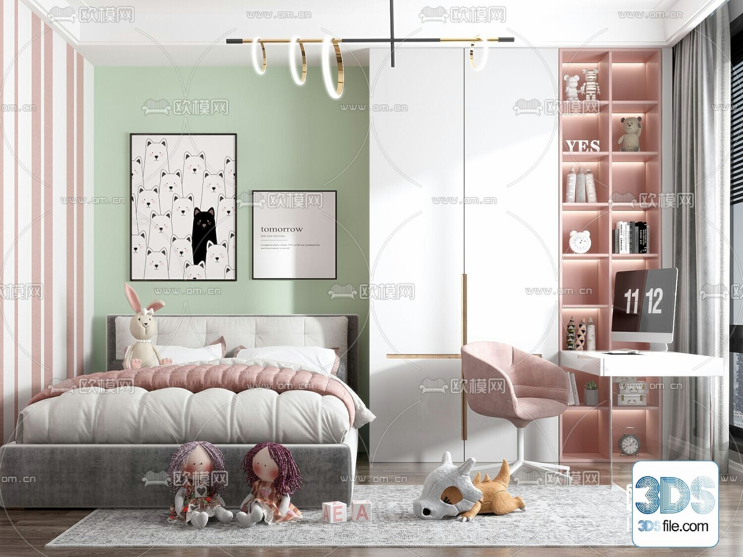36 CHILD ROOM SET 3D MODELS VOL.07