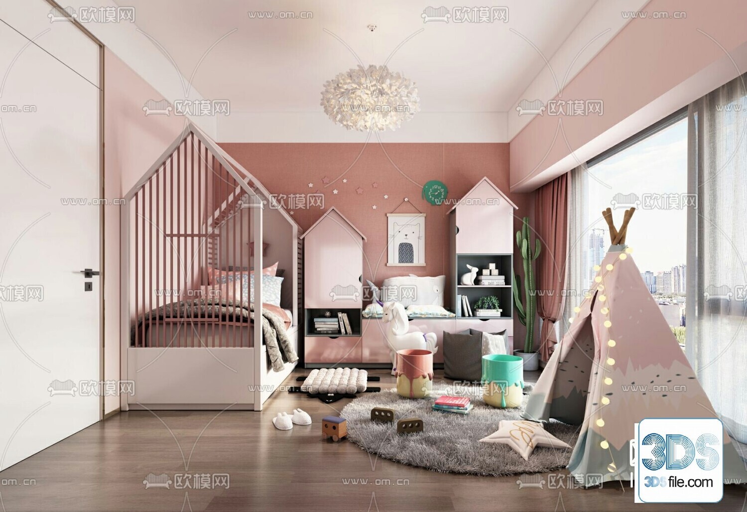36 CHILD ROOM SET 3D MODELS VOL.07