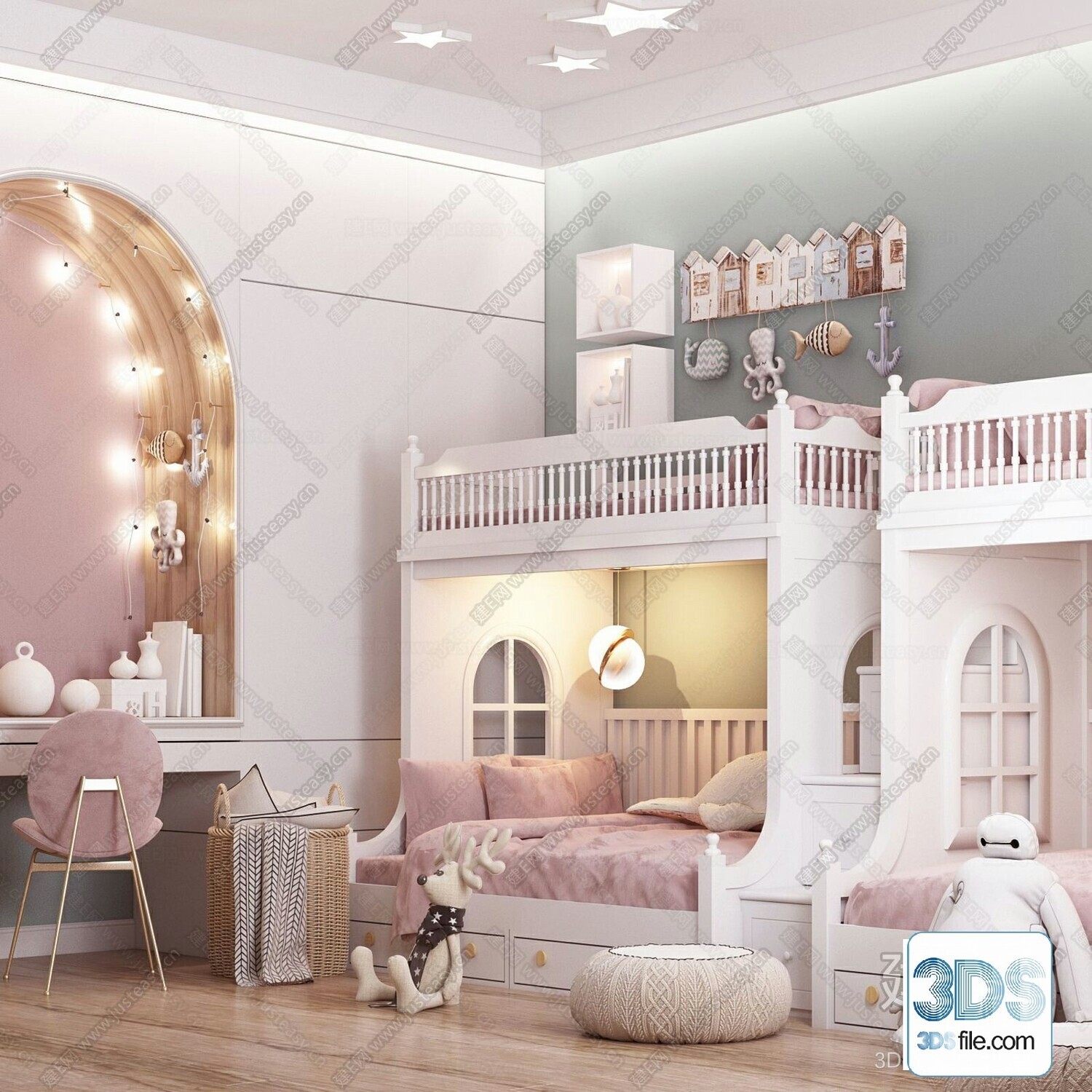 36 CHILD ROOM SET 3D MODELS VOL.07