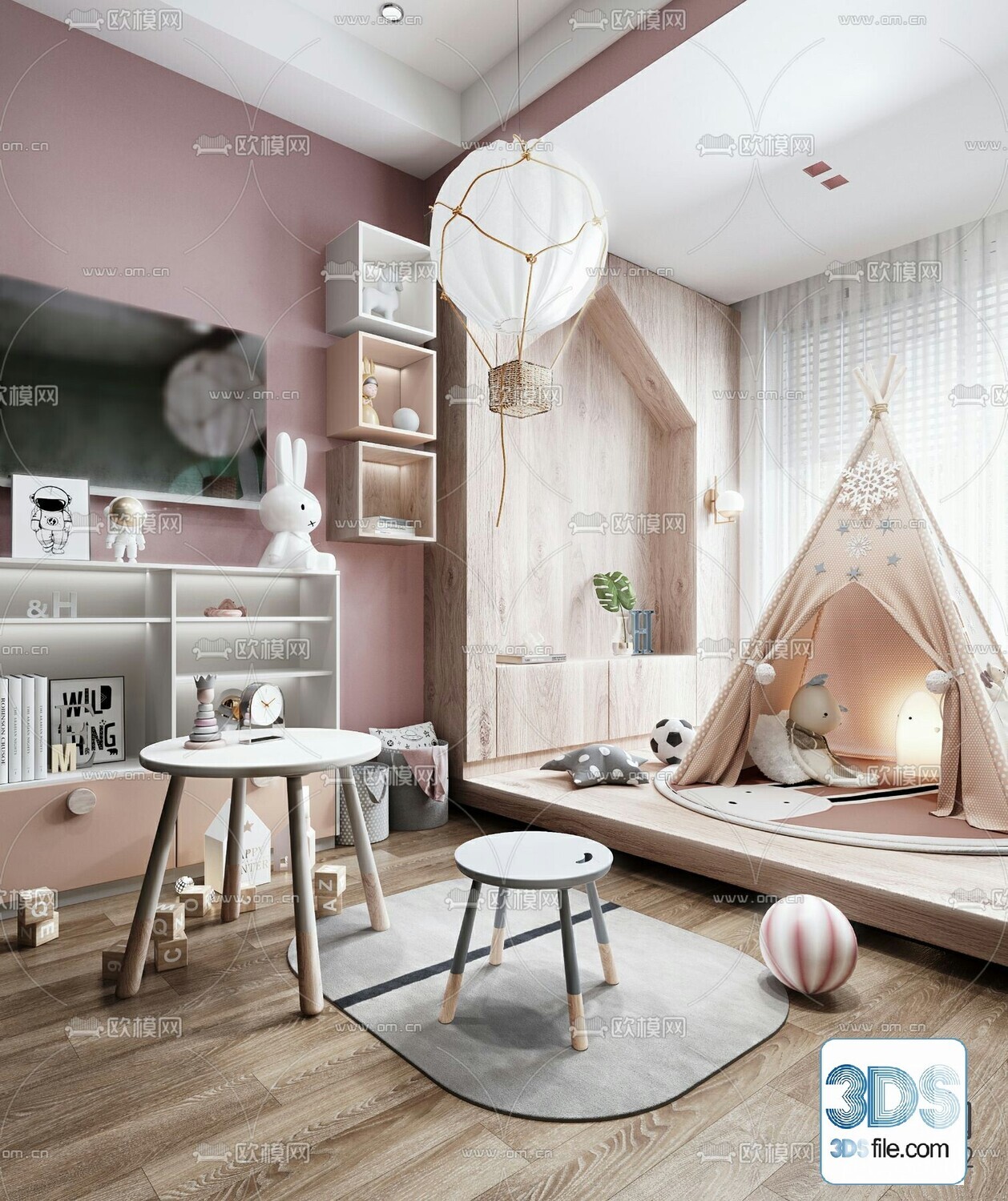 36 CHILD ROOM SET 3D MODELS VOL.07