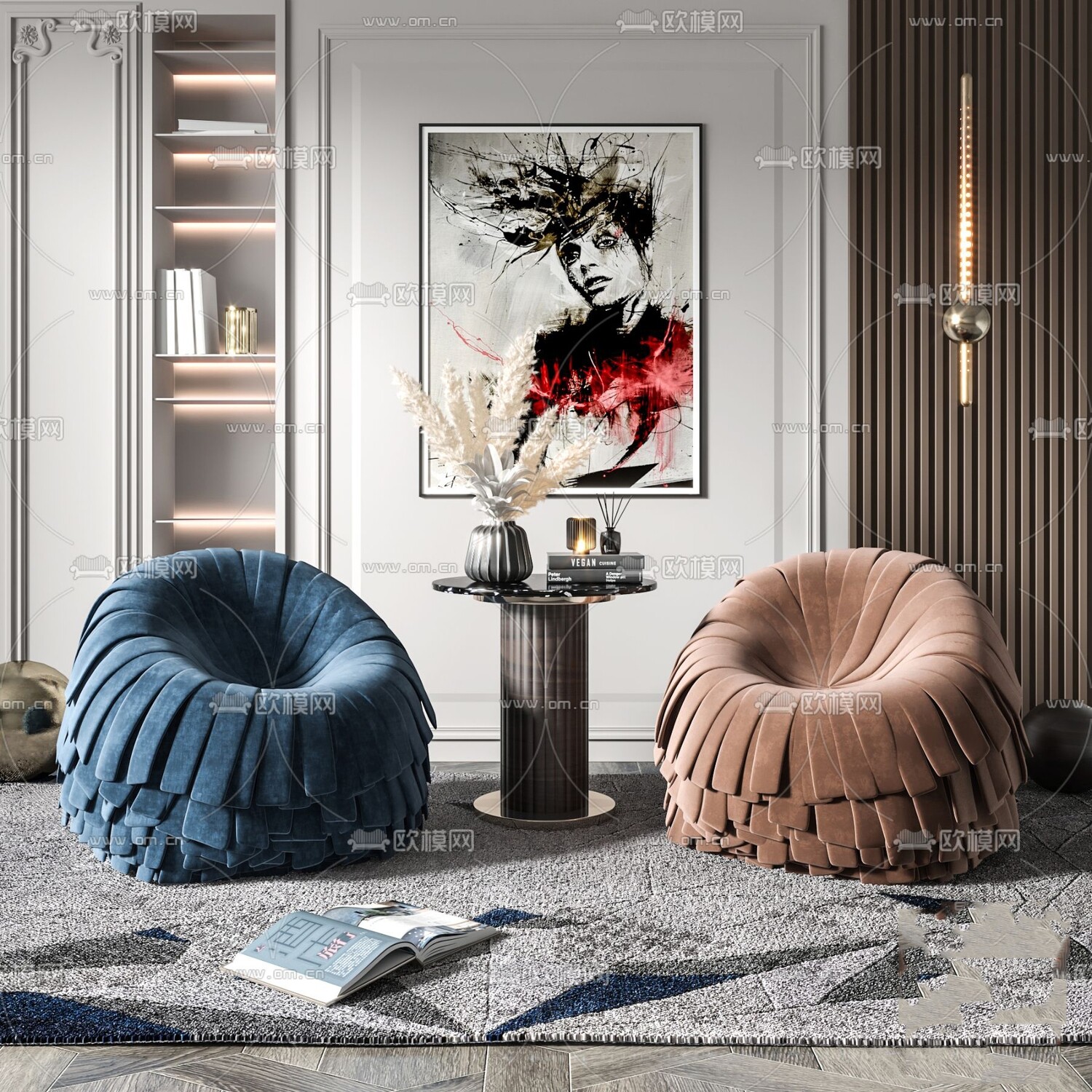67 Armchair Sets 3d Models Vol10 - Vray