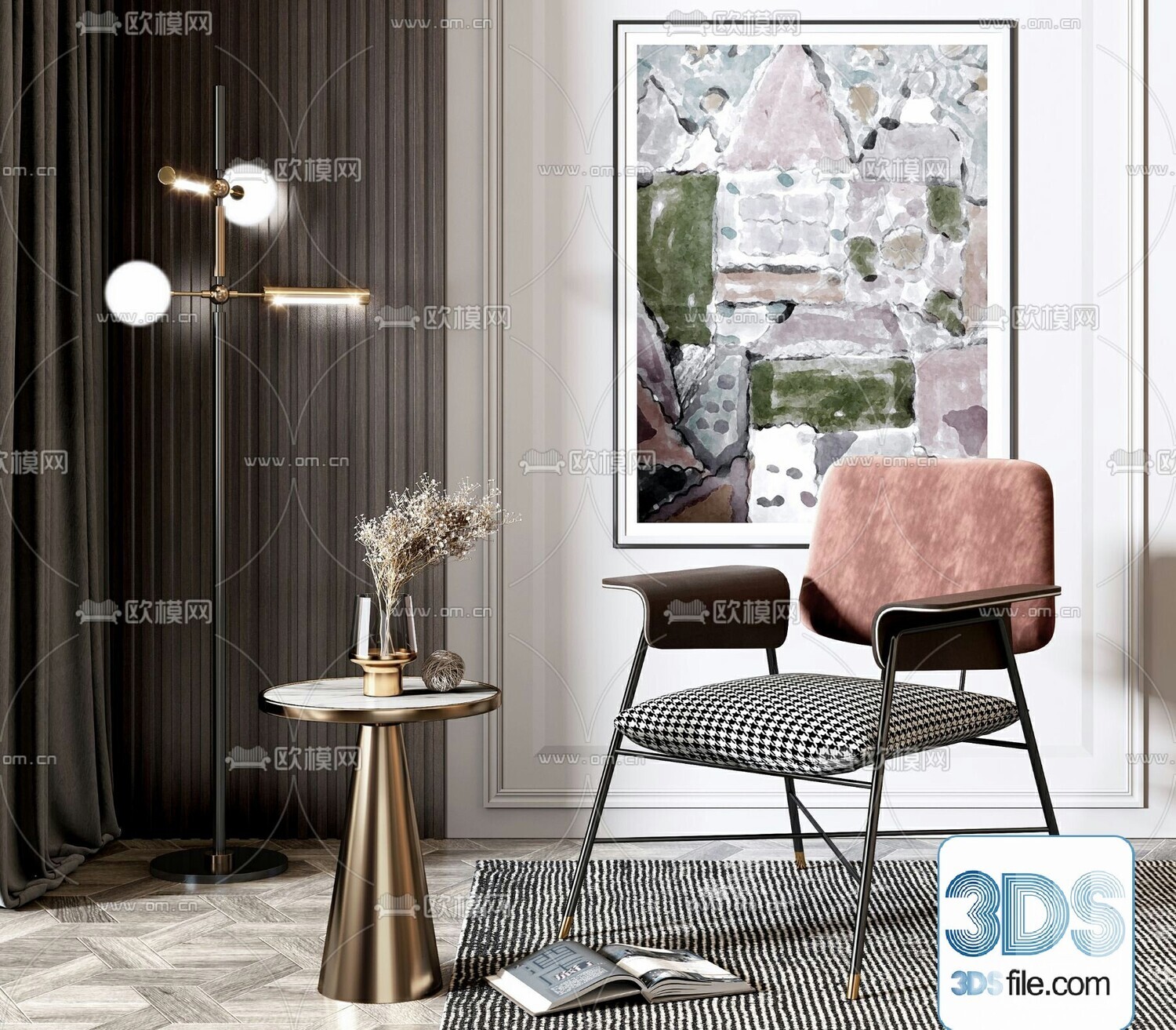 67 Armchair Sets 3d Models Vol10 - Vray