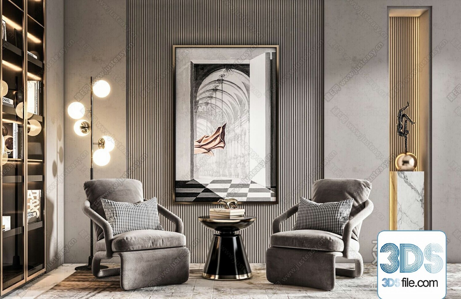 67 Armchair Sets 3d Models Vol10 - Vray