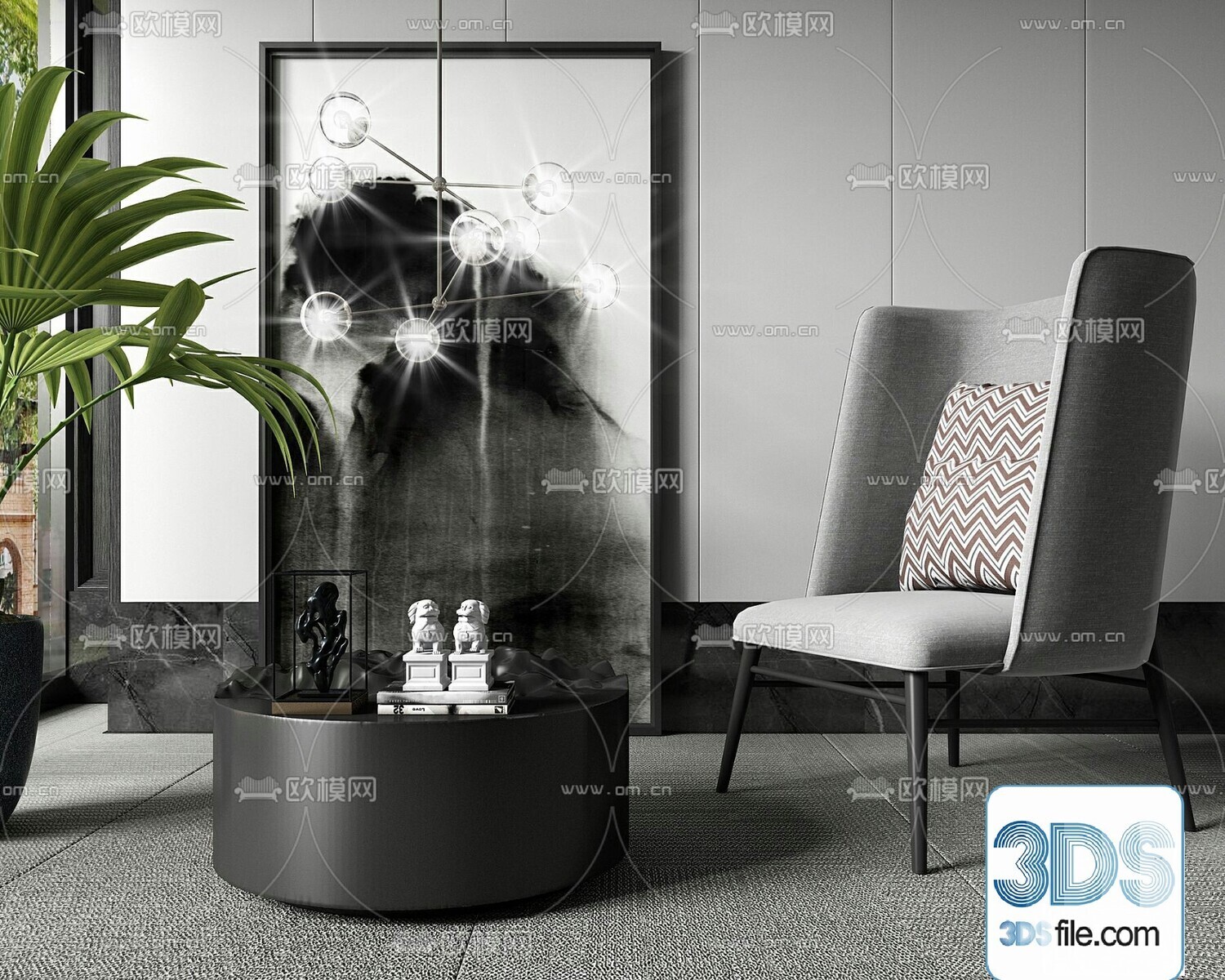 67 Armchair Sets 3d Models Vol10 - Vray