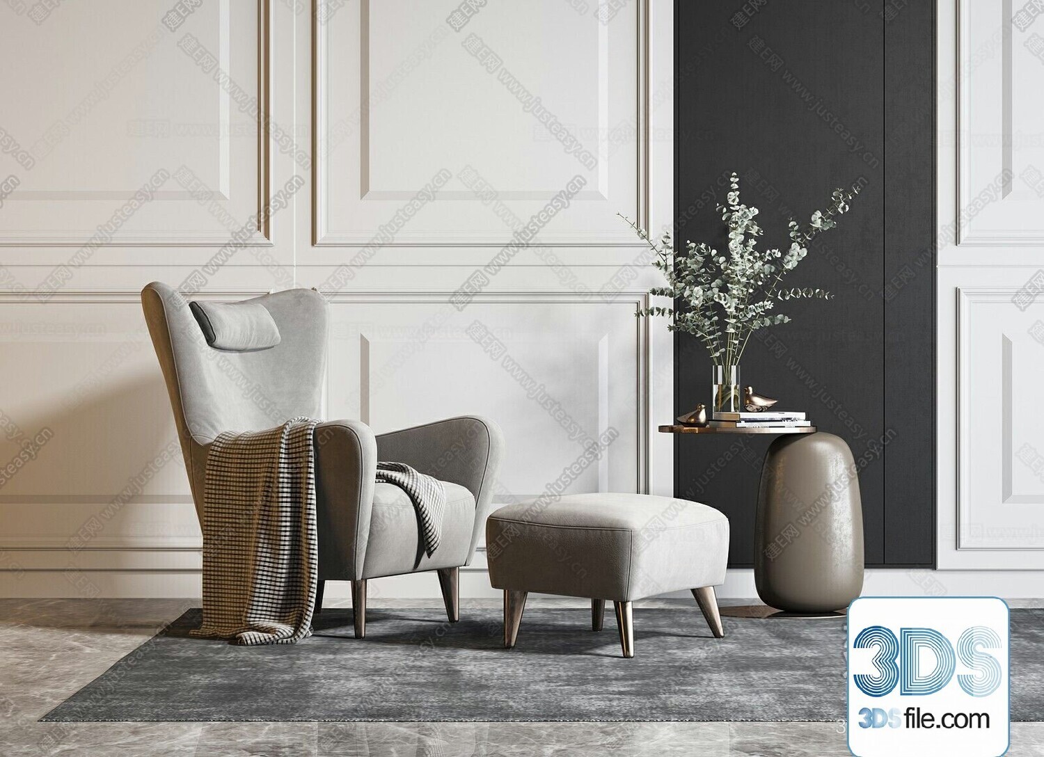 67 Armchair Sets 3d Models Vol10 - Vray