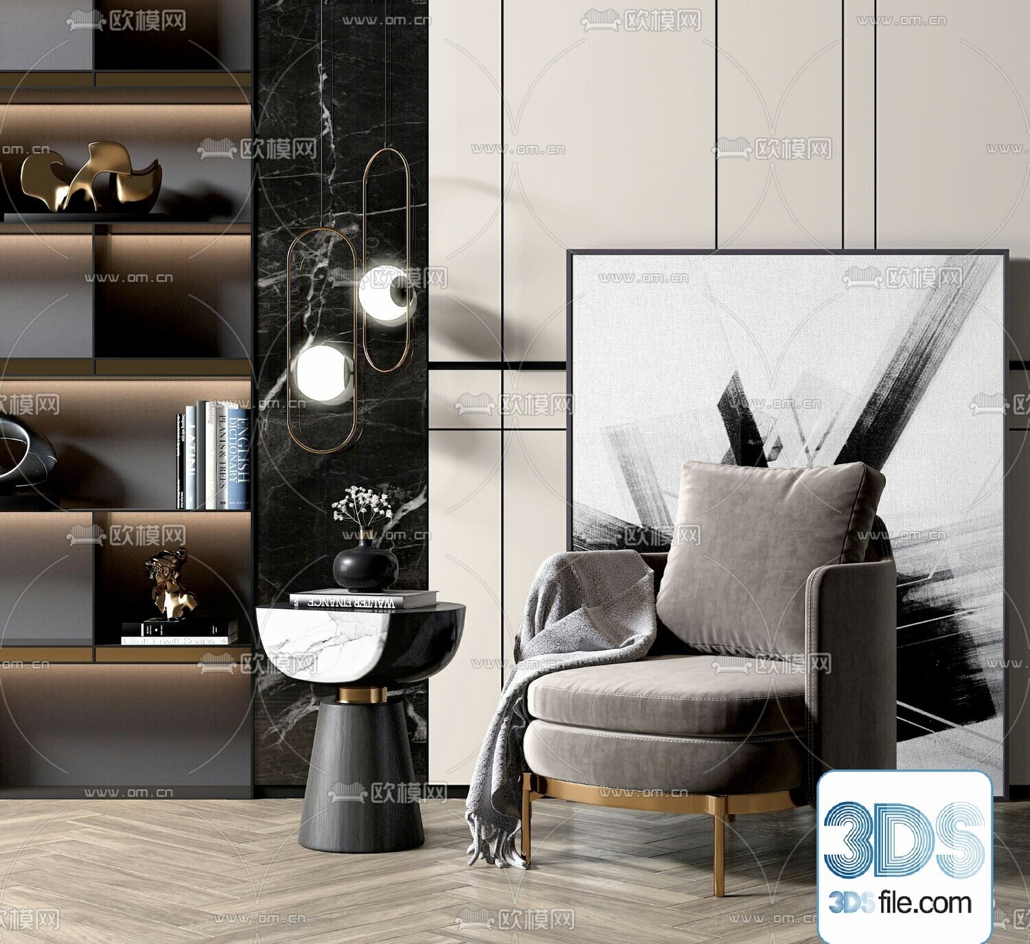 67 Armchair Sets 3d Models Vol10 - Vray