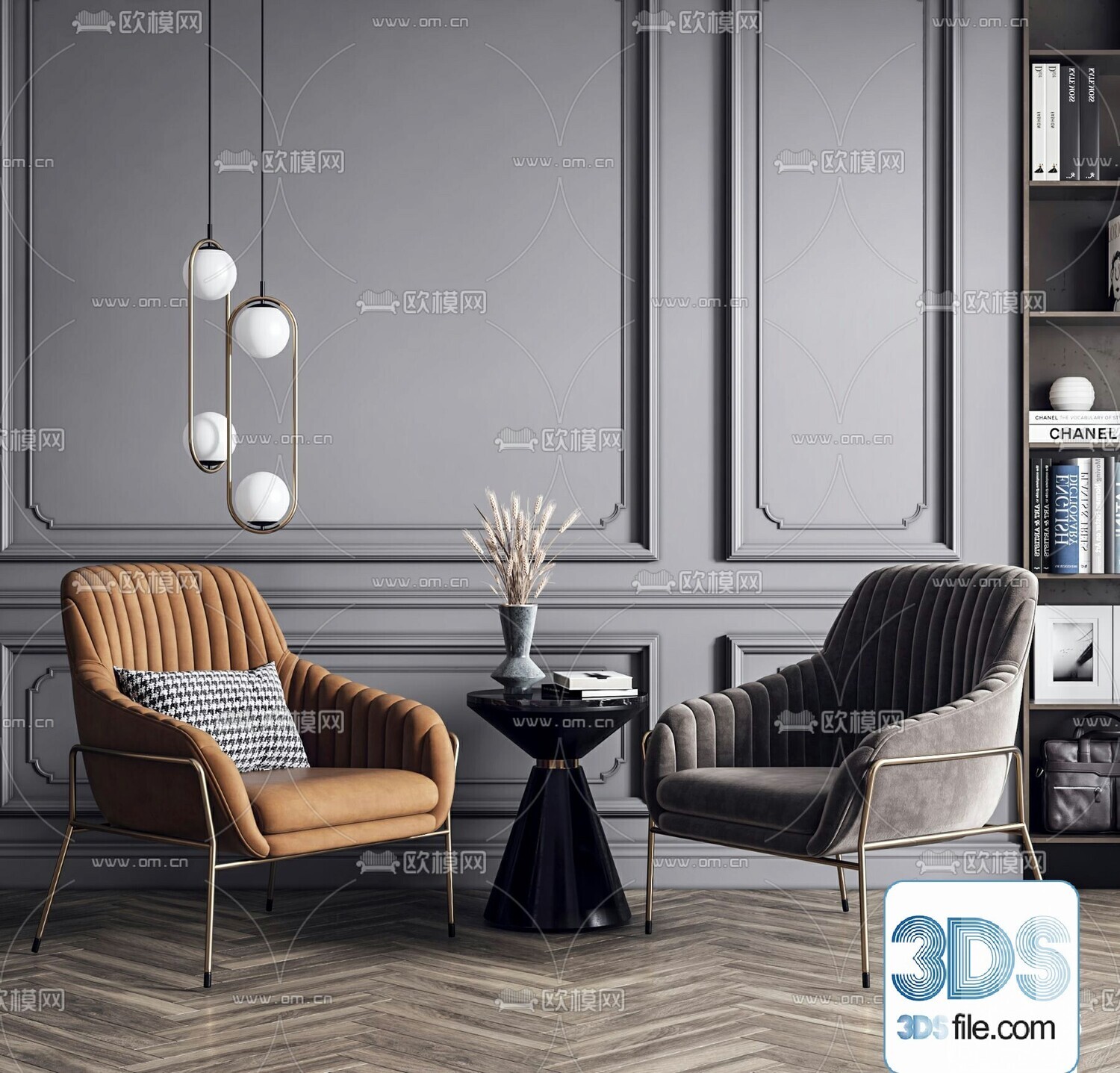 67 Armchair Sets 3d Models Vol10 - Vray