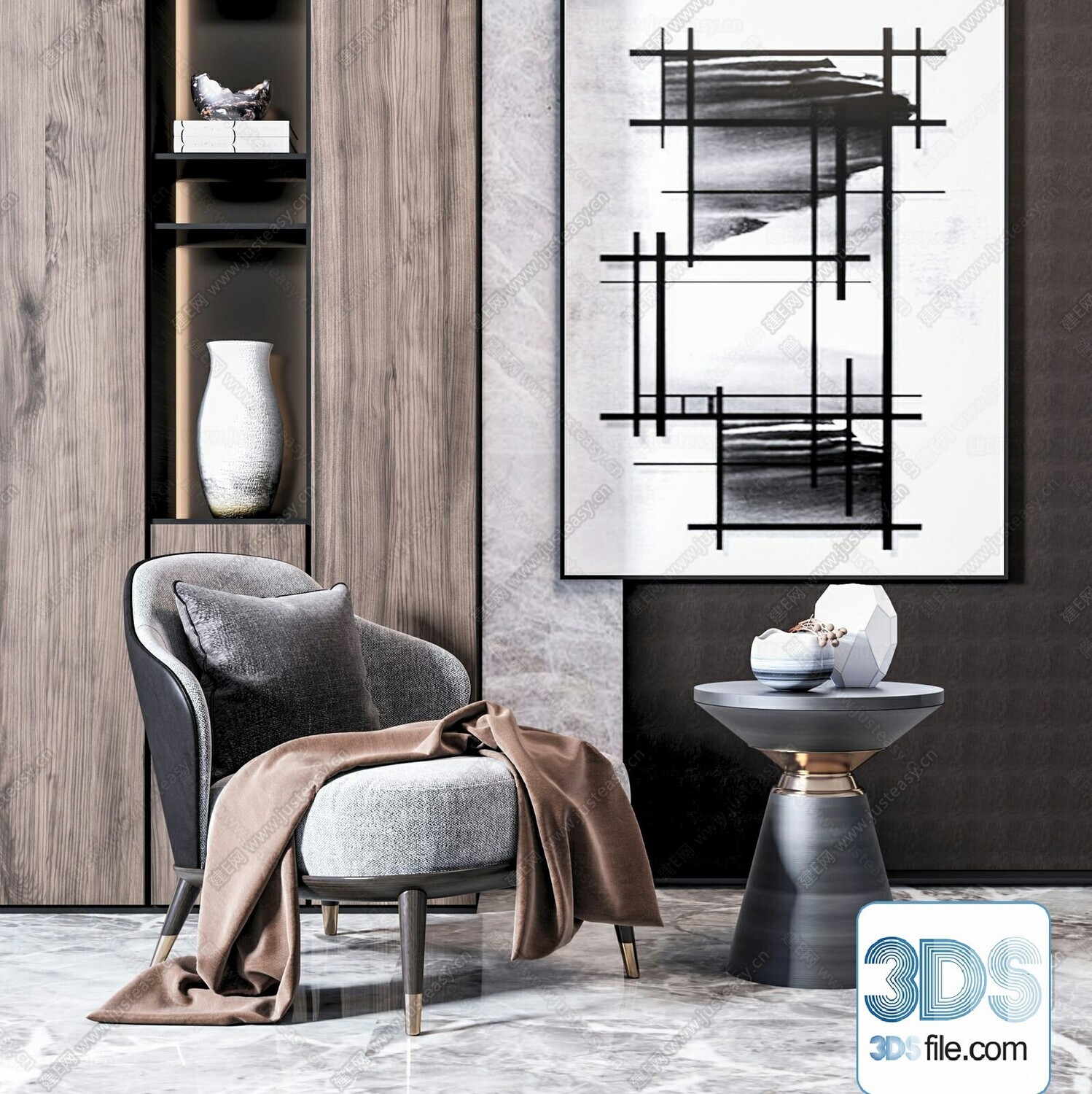 67 Armchair Sets 3d Models Vol10 - Vray