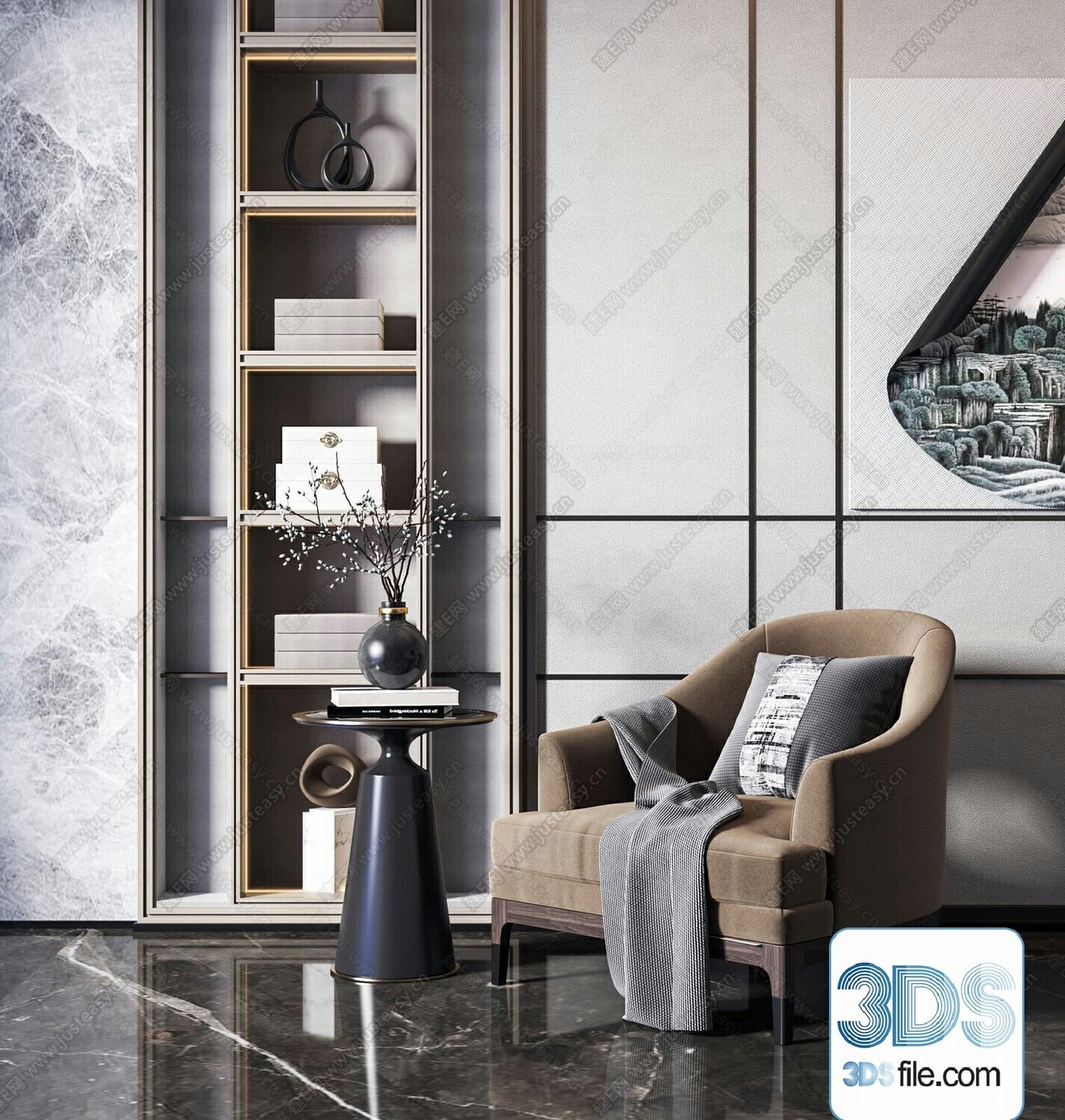 67 Armchair Sets 3d Models Vol10 - Vray