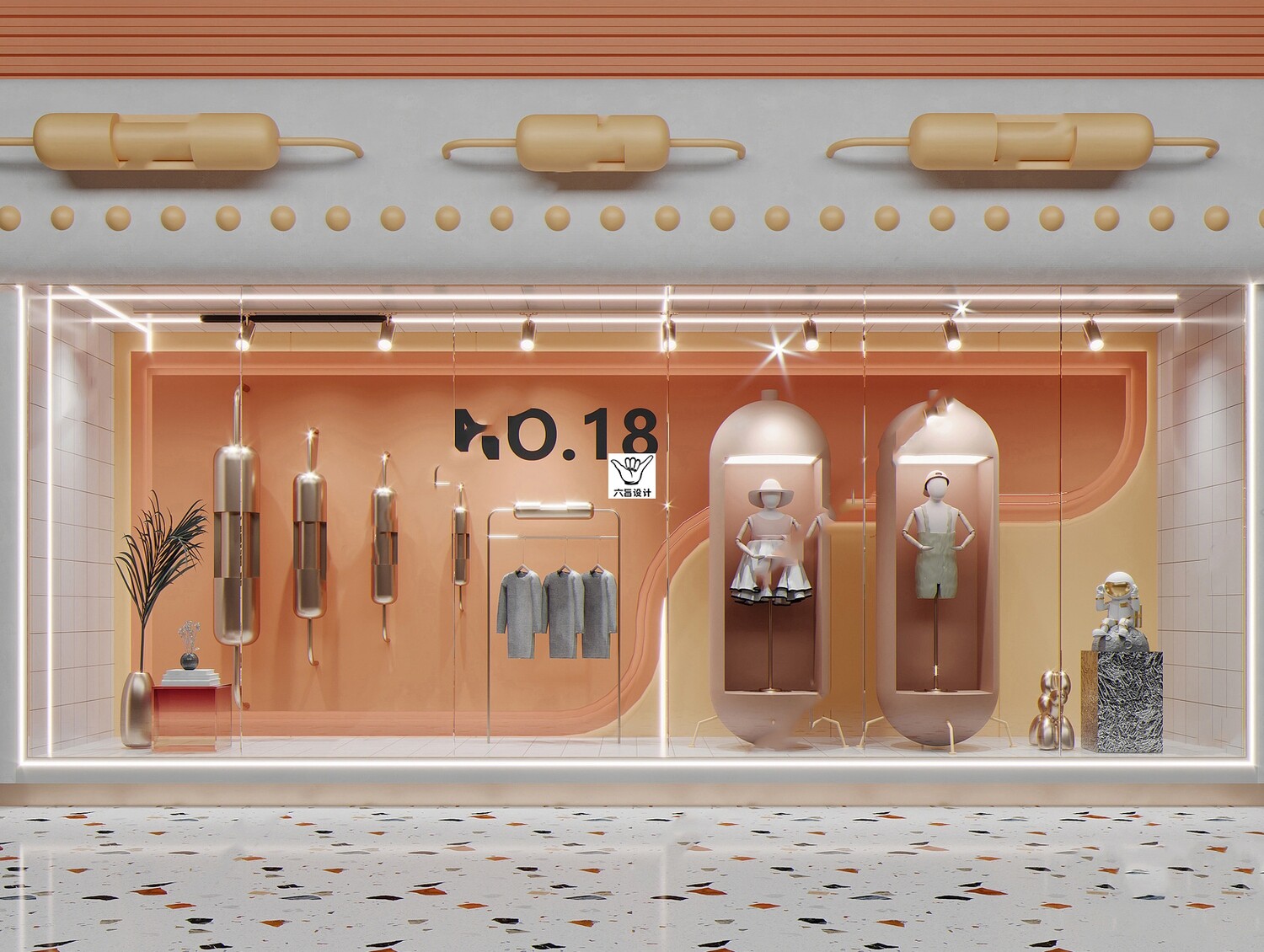58 Shop Window Design 3d Models Vol.01
