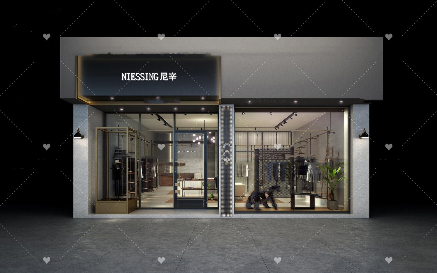 58 Shop Window Design 3d Models Vol.01