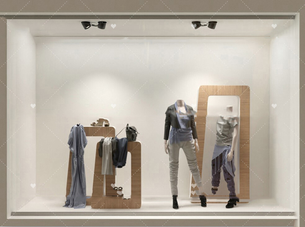 58 Shop Window Design 3d Models Vol.01