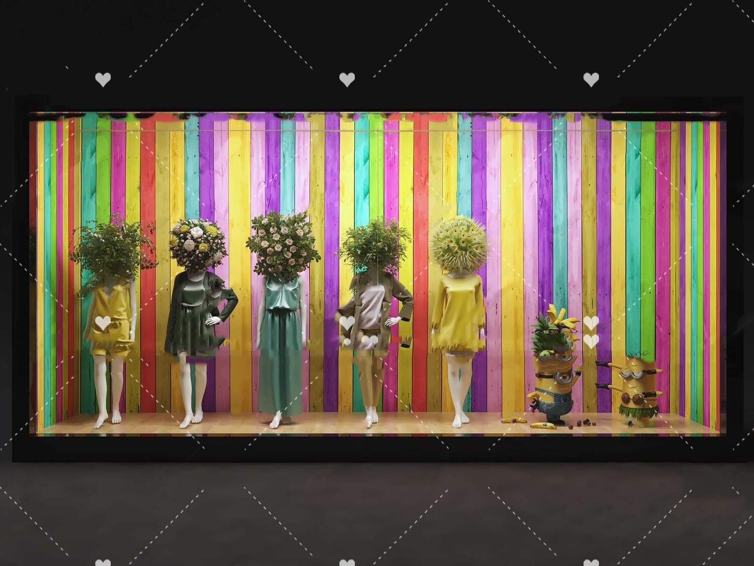 58 Shop Window Design 3d Models Vol.01