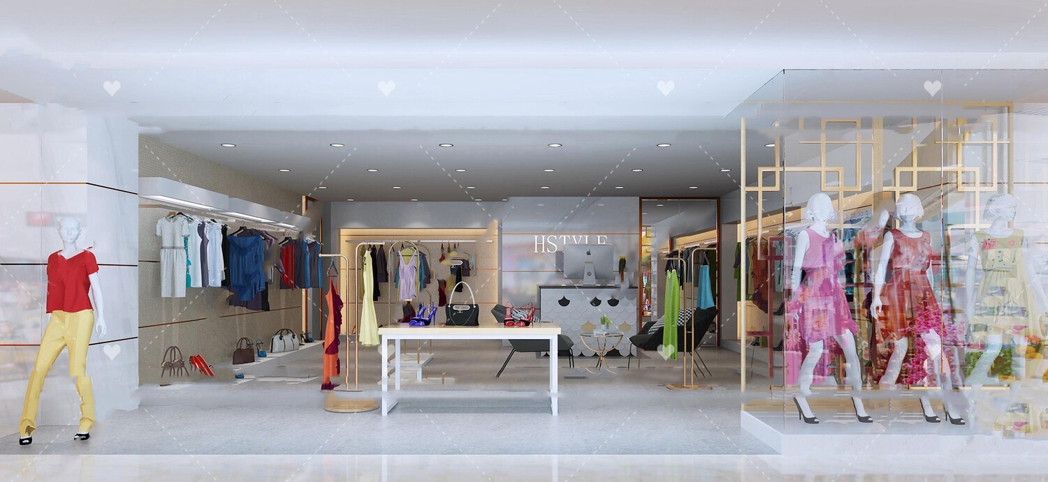 58 Shop Window Design 3d Models Vol.01