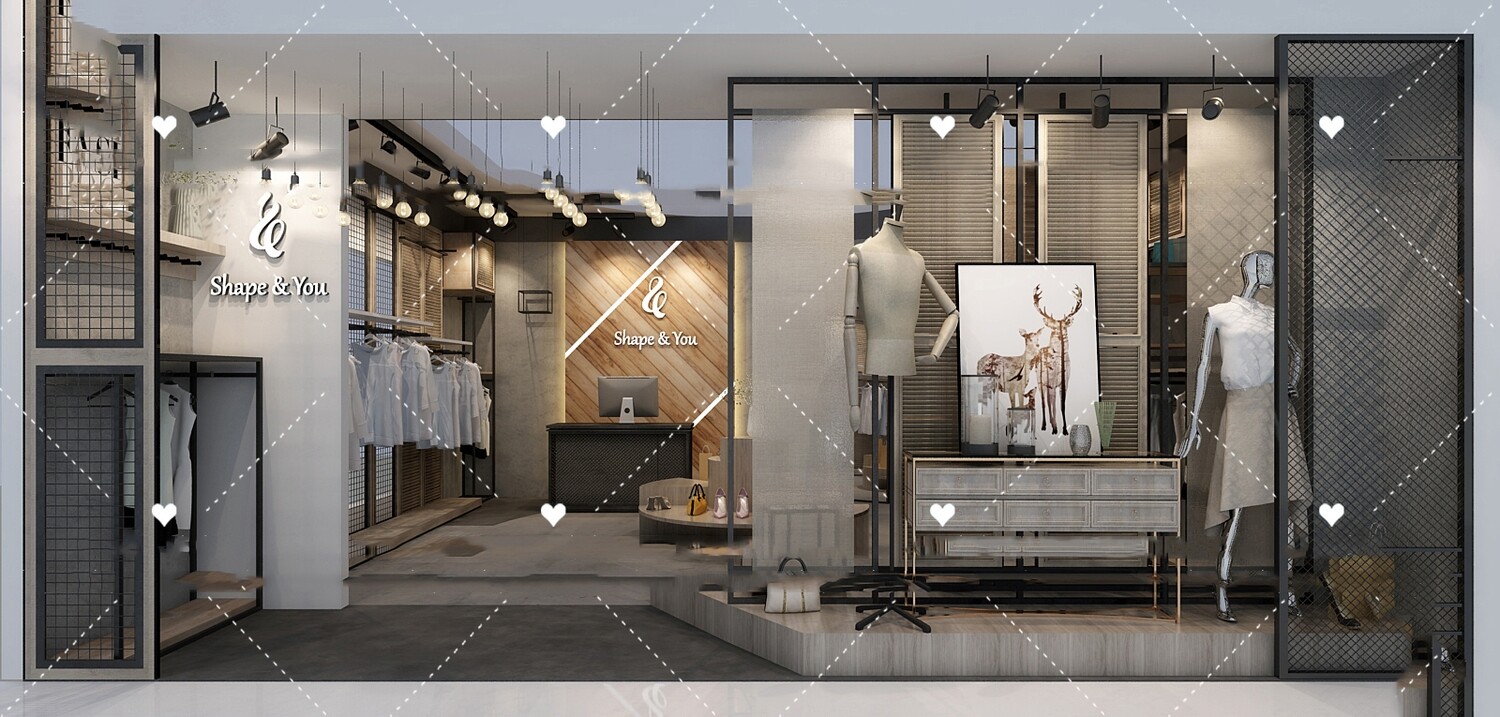 58 Shop Window Design 3d Models Vol.01
