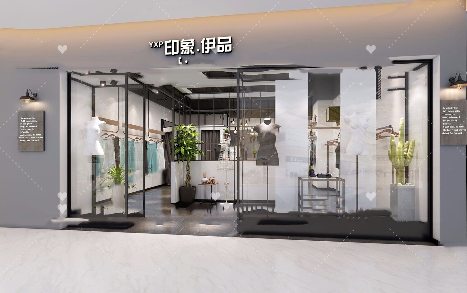58 Shop Window Design 3d Models Vol.01