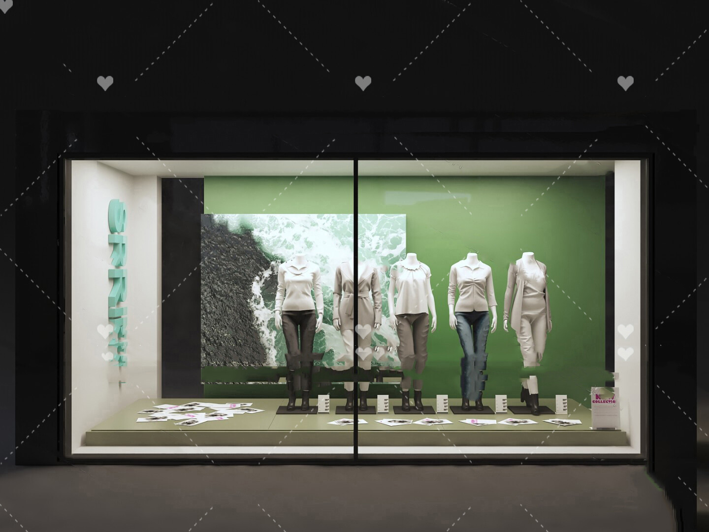 58 Shop Window Design 3d Models Vol.01