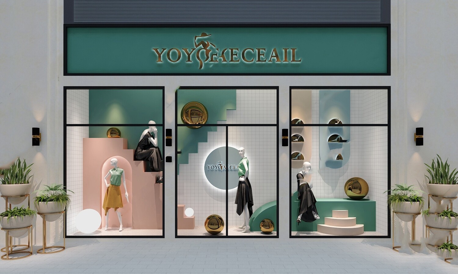 58 Shop Window Design 3d Models Vol.01
