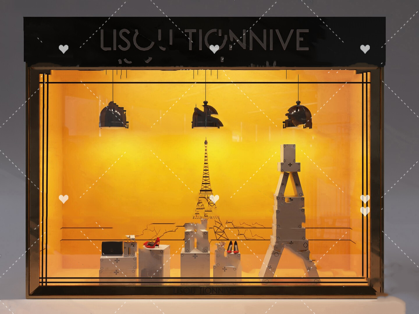 58 Shop Window Design 3d Models Vol.01