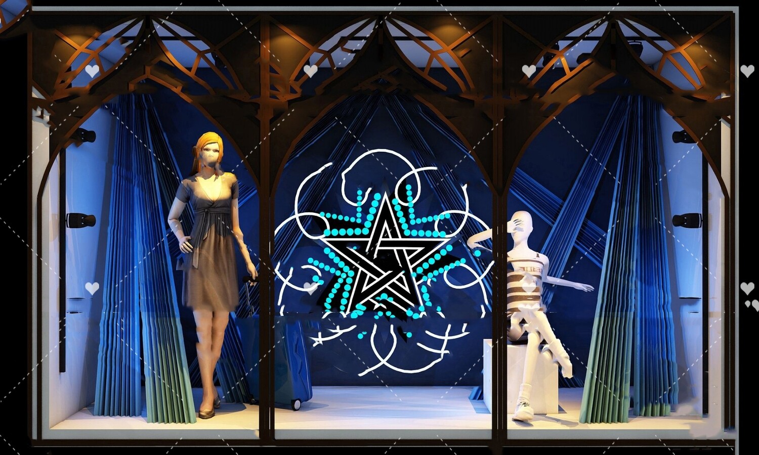 58 Shop Window Design 3d Models Vol.01
