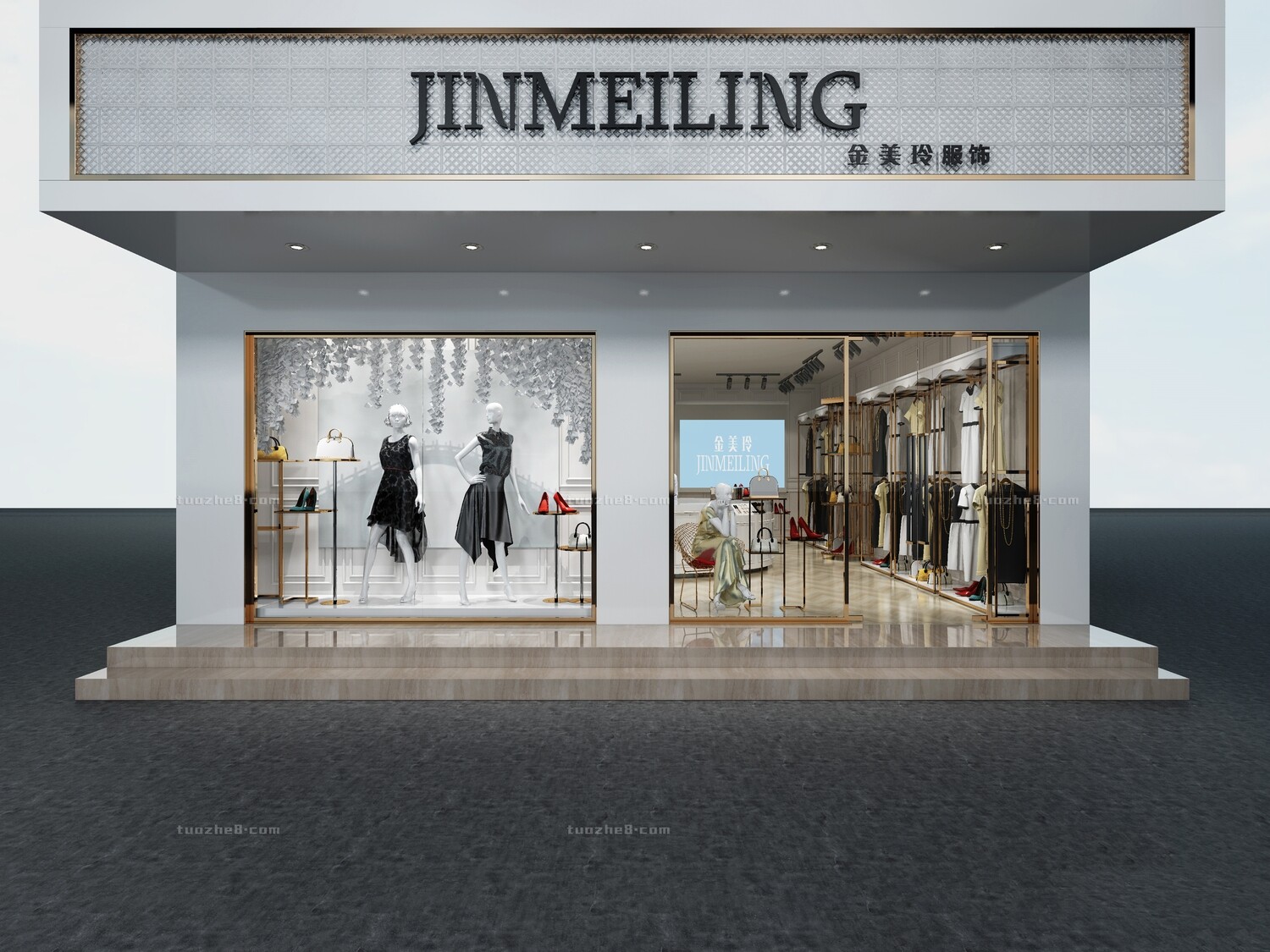 58 Shop Window Design 3d Models Vol.01