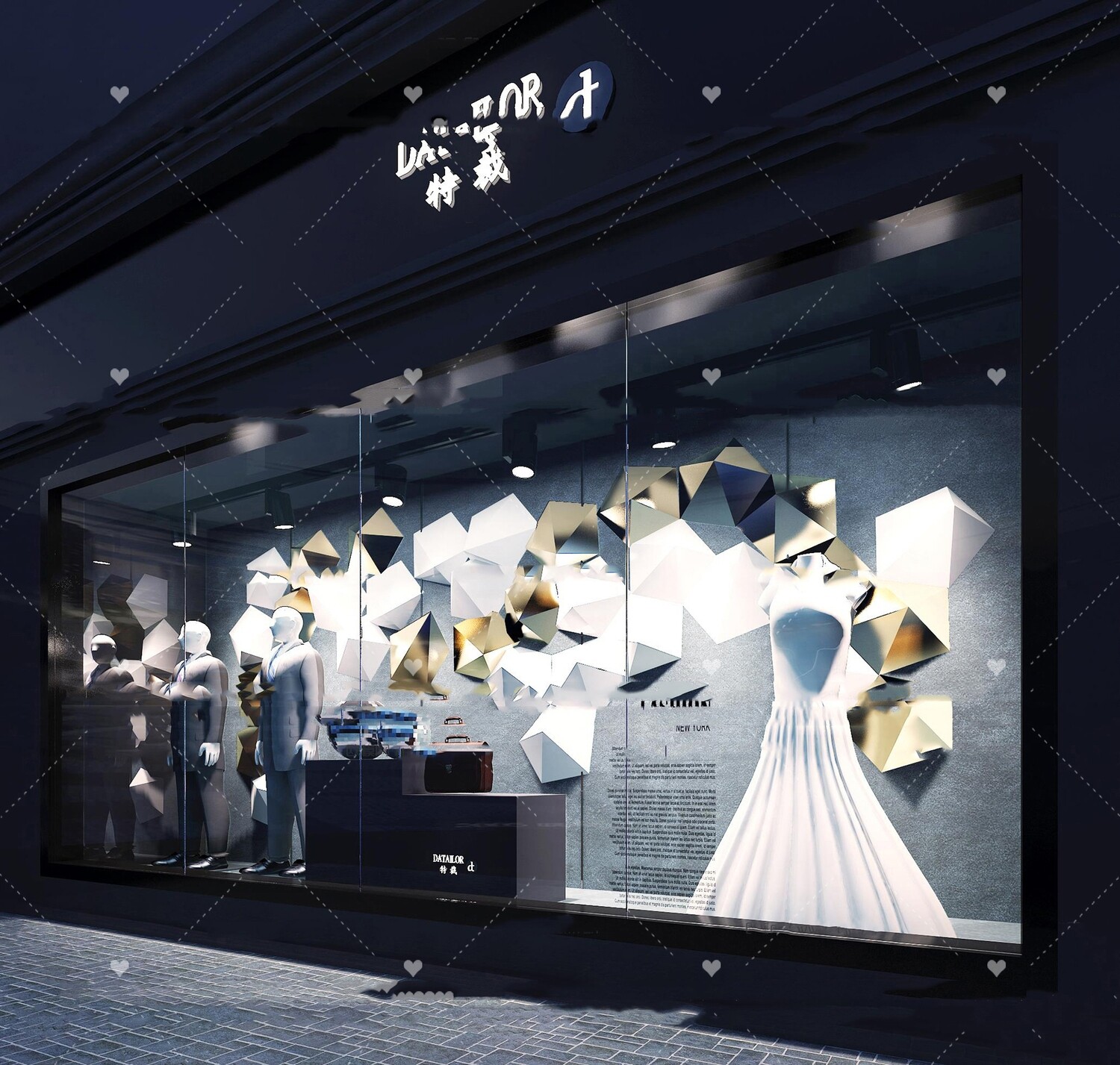 58 Shop Window Design 3d Models Vol.01