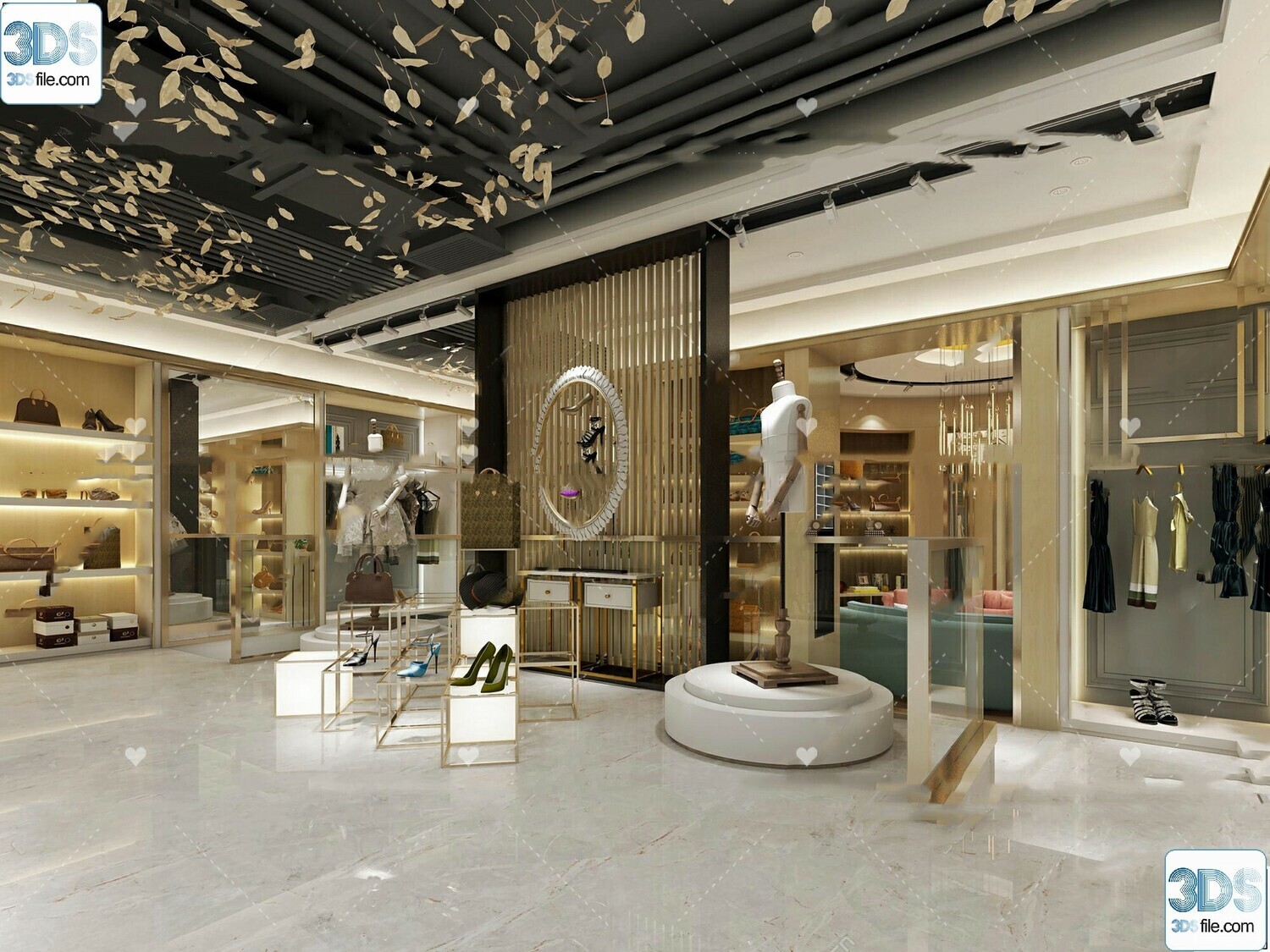 62 Fashion Shop Design 3D Models vol.06 - Vray
