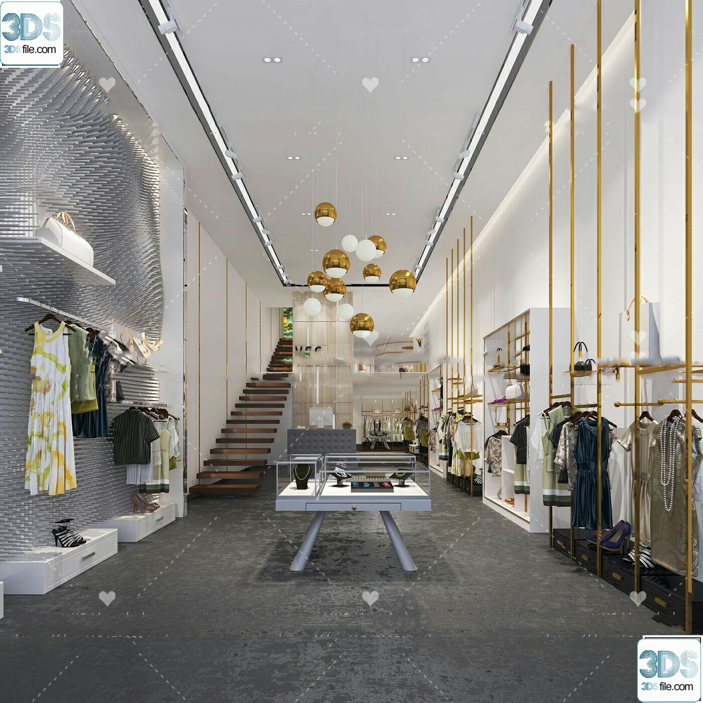 62 Fashion Shop Design 3D Models vol.06 - Vray