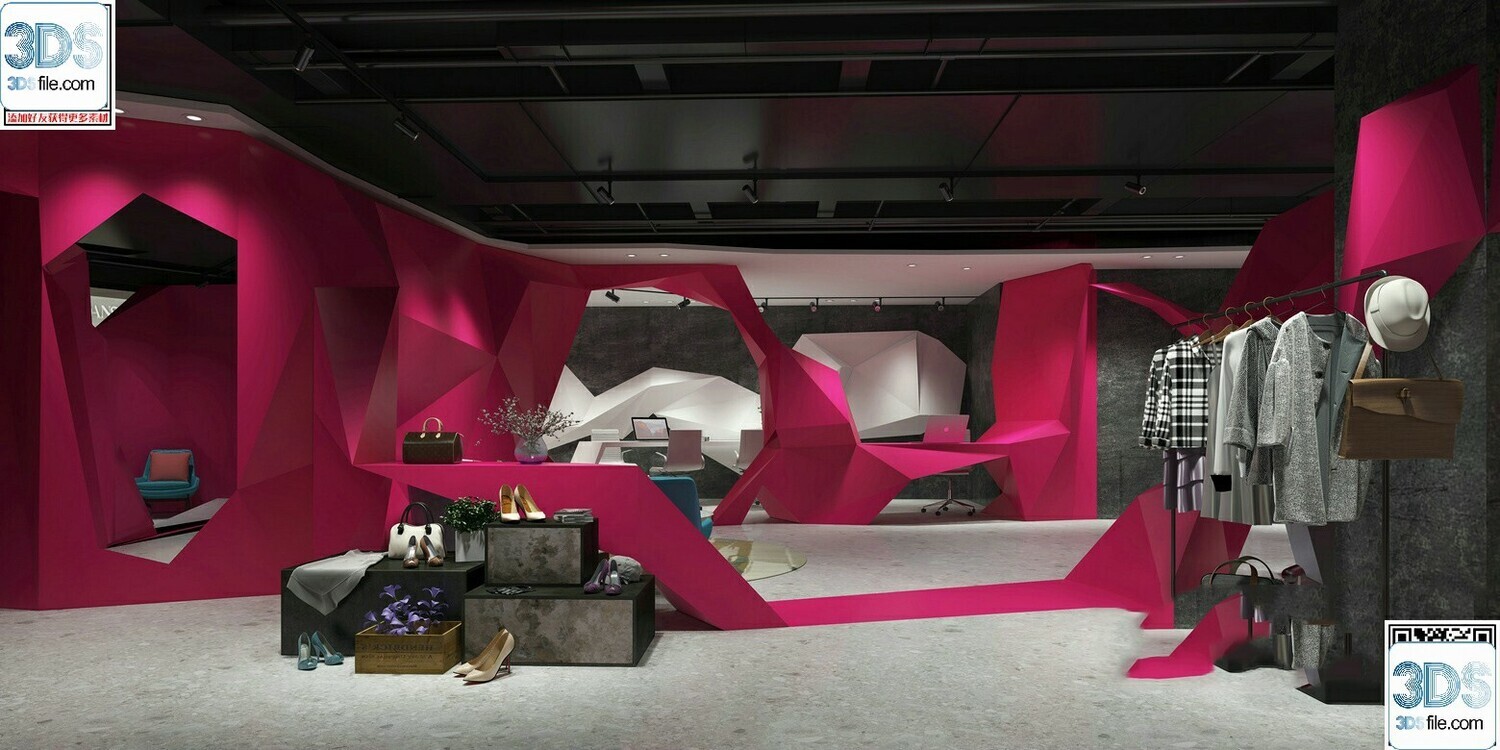 62 Fashion Shop Design 3D Models vol.06 - Vray