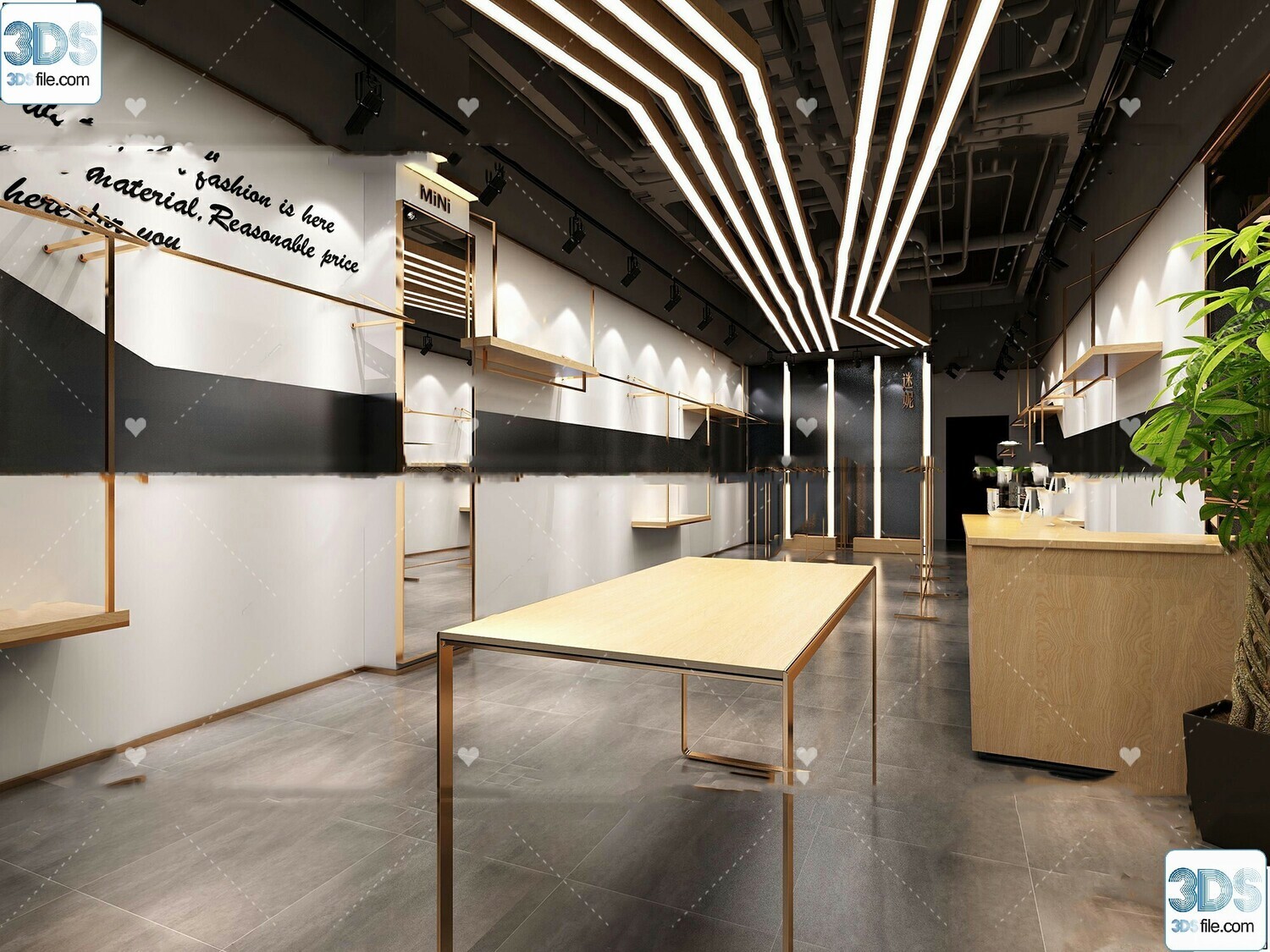62 Fashion Shop Design 3D Models vol.06 - Vray