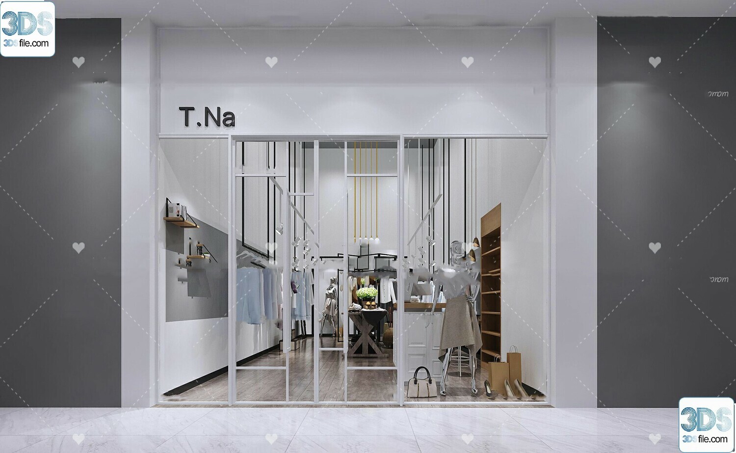 62 Fashion Shop Design 3D Models vol.06 - Vray