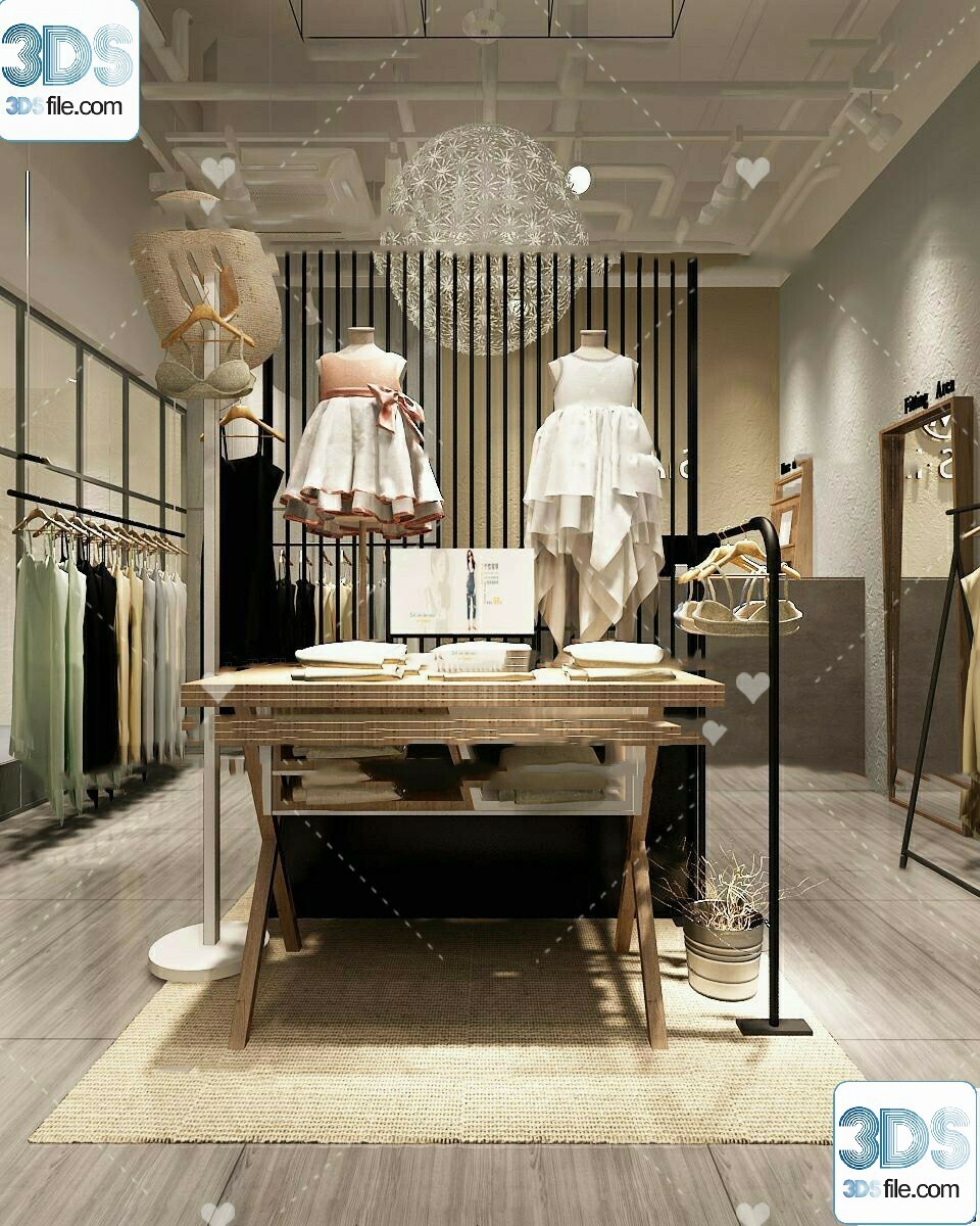 62 Fashion Shop Design 3D Models vol.06 - Vray