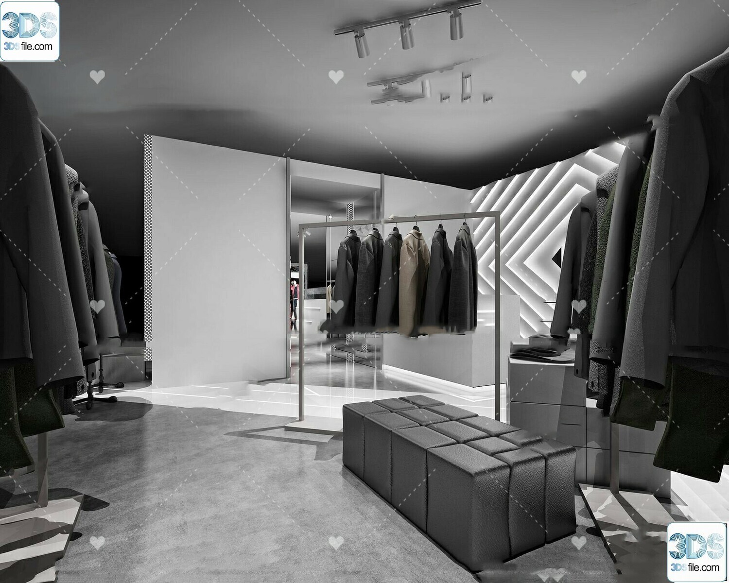 62 Fashion Shop Design 3D Models vol.06 - Vray