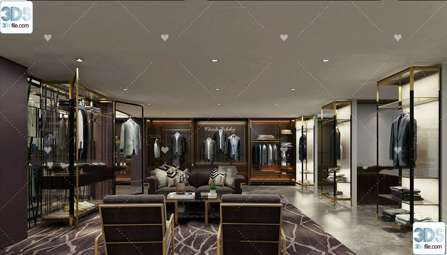 62 Fashion Shop Design 3D Models vol.06 - Vray