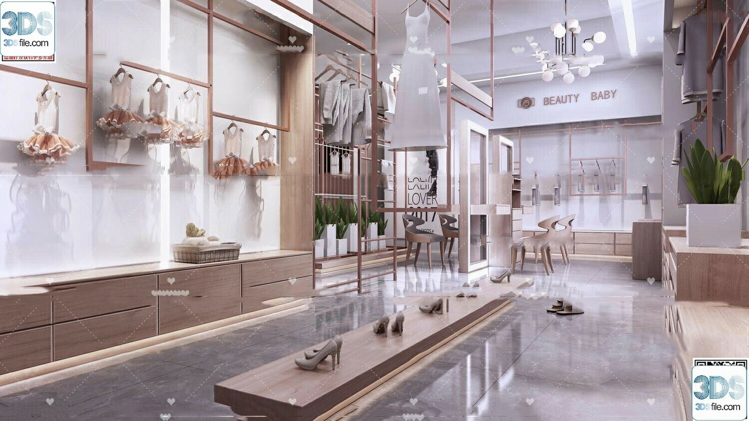 62 Fashion Shop Design 3D Models vol.06 - Vray