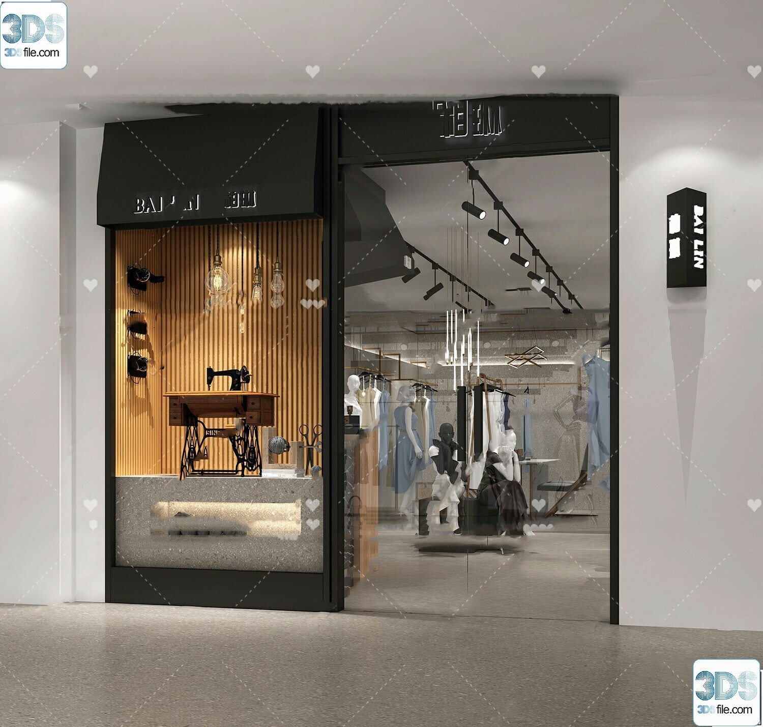 62 Fashion Shop Design 3D Models vol.06 - Vray