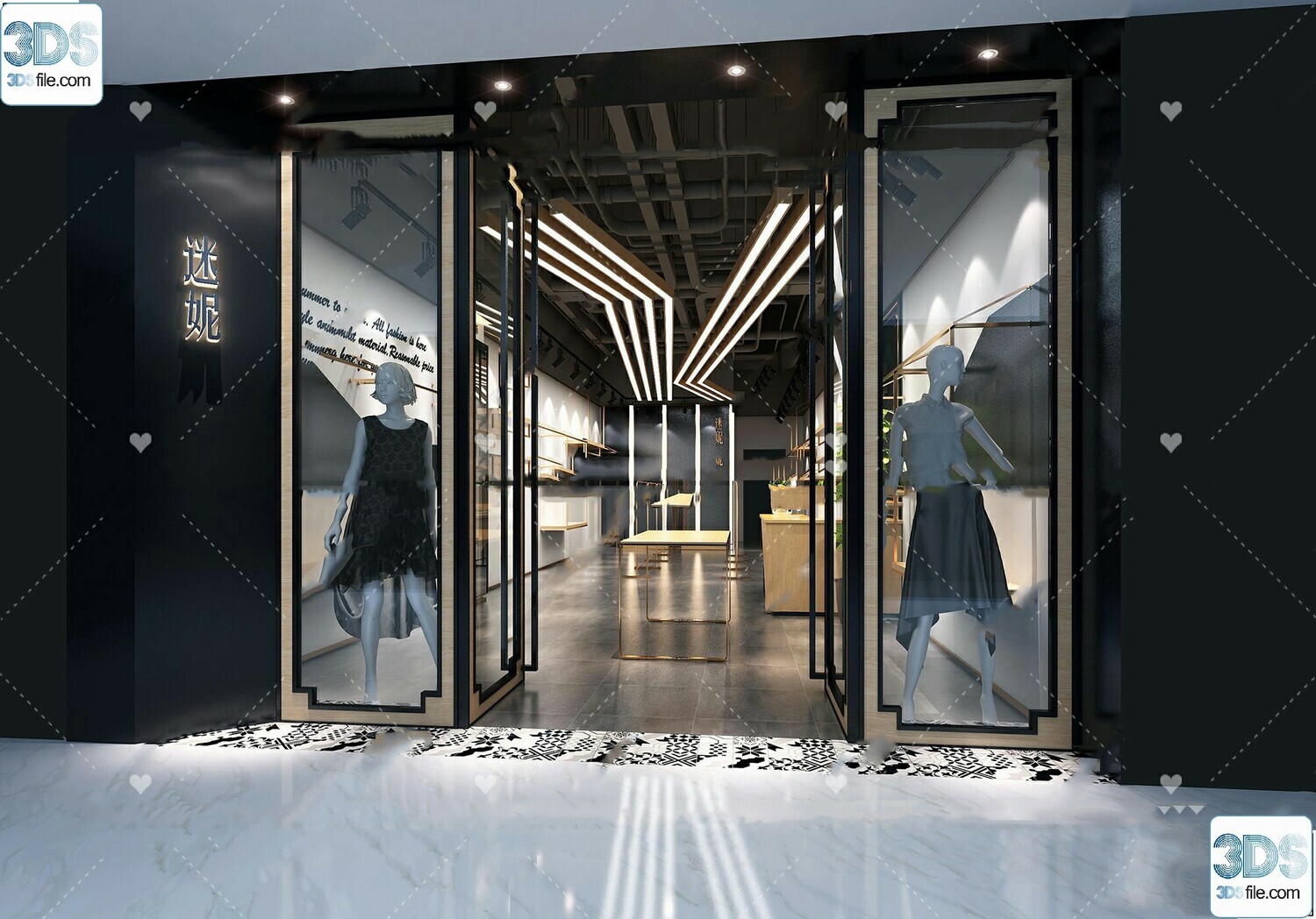 62 Fashion Shop Design 3D Models vol.06 - Vray