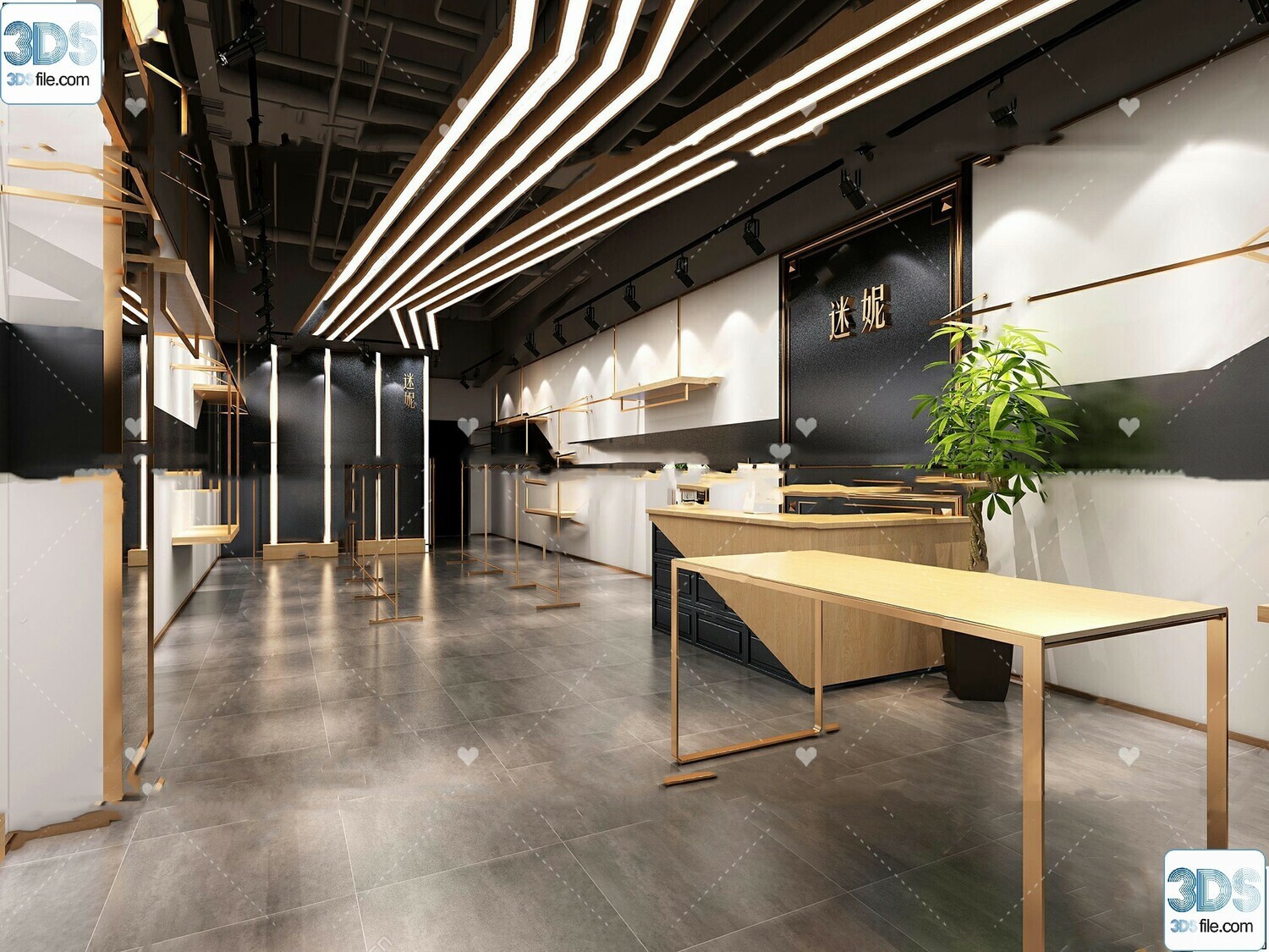 62 Fashion Shop Design 3D Models vol.06 - Vray