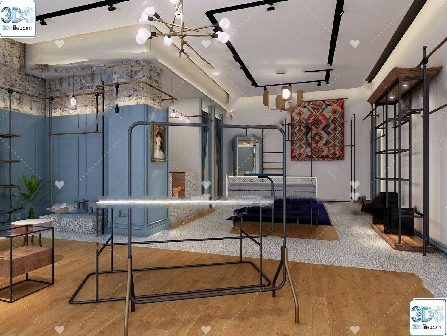 62 Fashion Shop Design 3D Models vol.06 - Vray