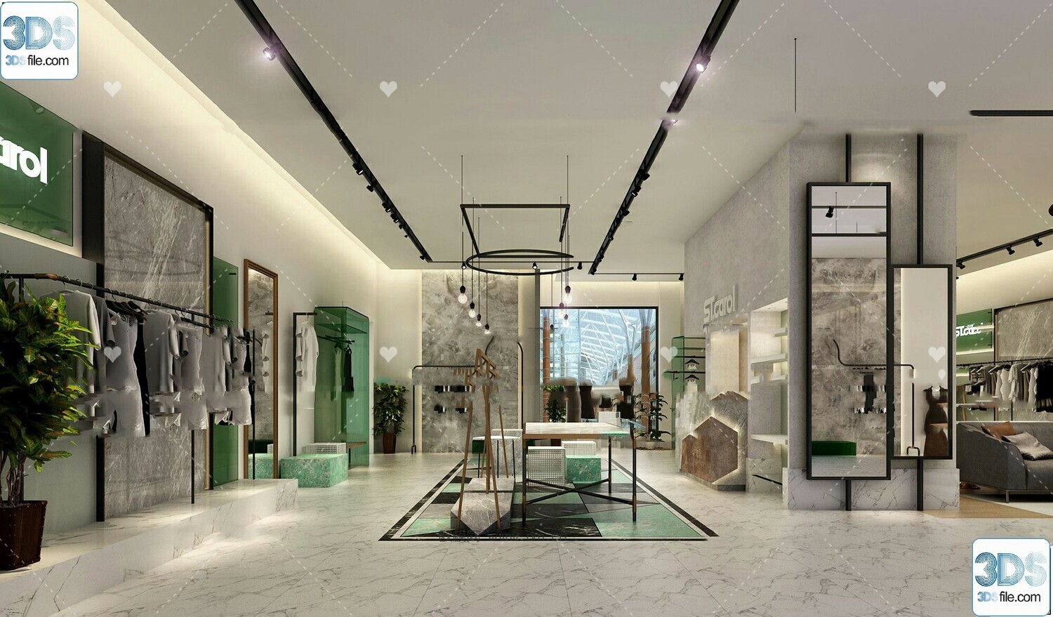 62 Fashion Shop Design 3D Models vol.06 - Vray