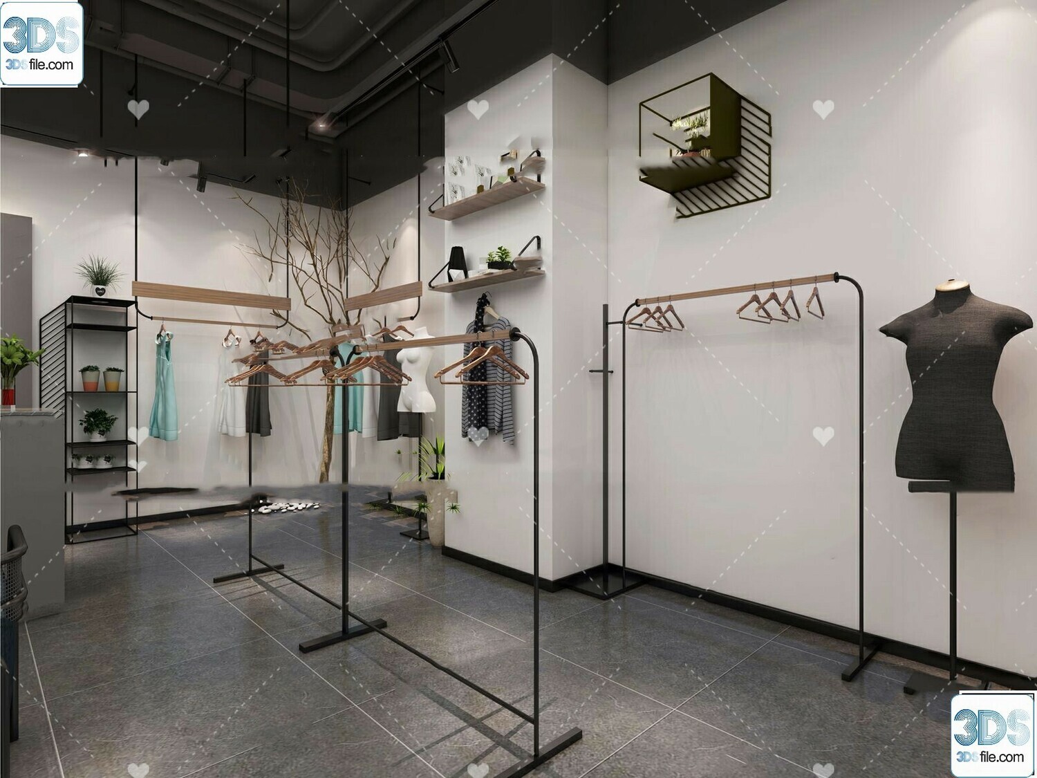 62 Fashion Shop Design 3D Models vol.06 - Vray
