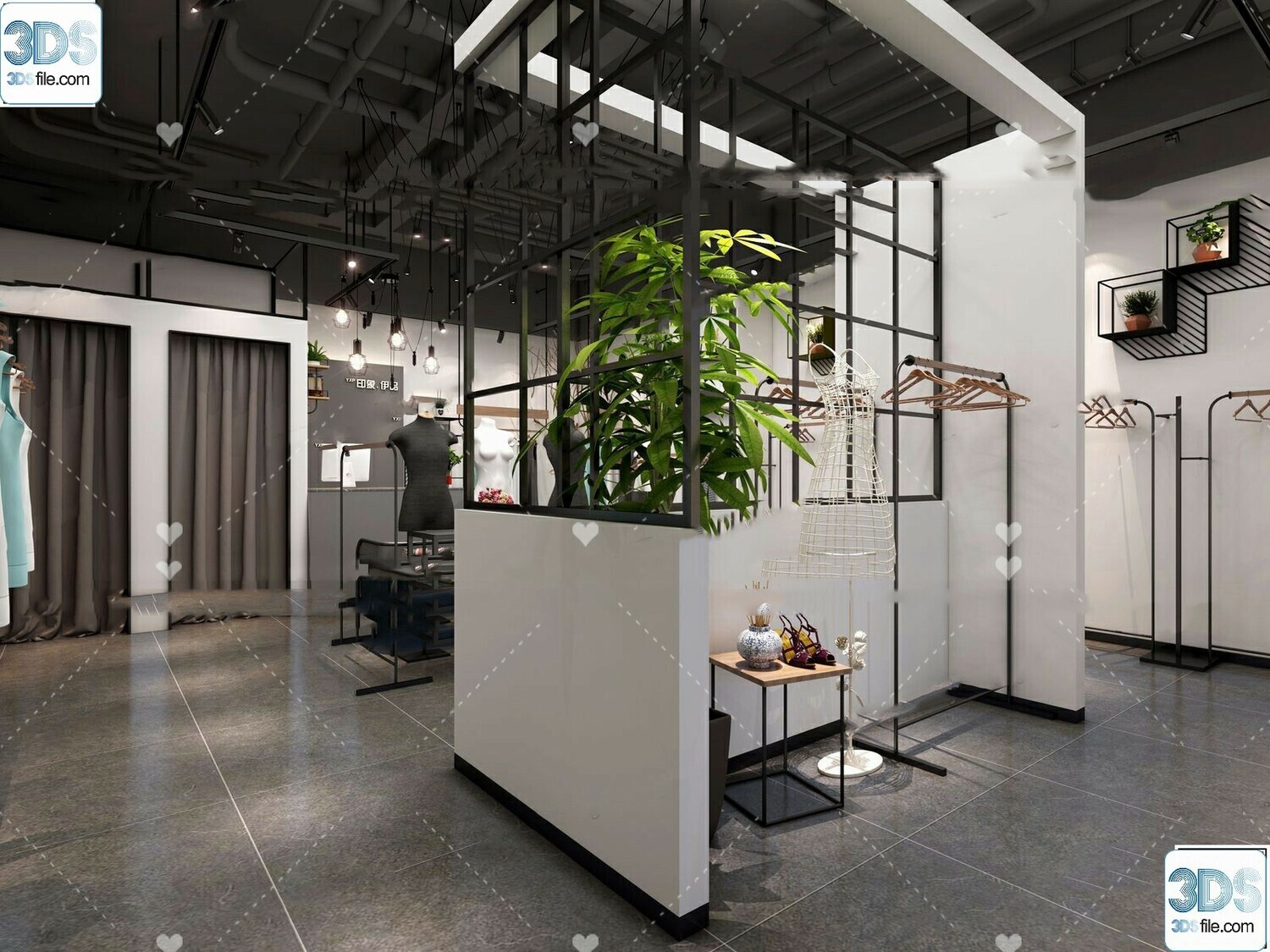 62 Fashion Shop Design 3D Models vol.06 - Vray