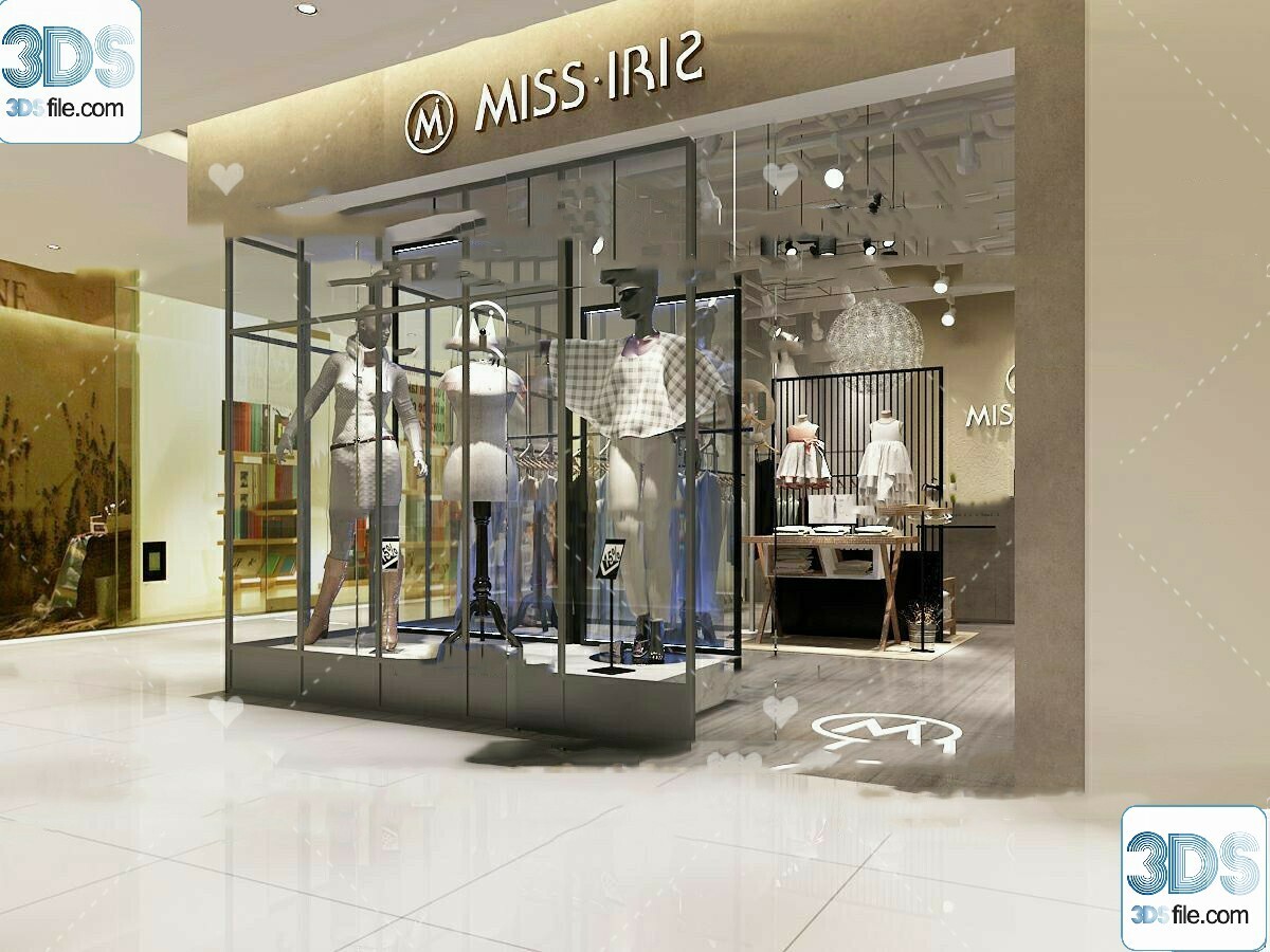 62 Fashion Shop Design 3D Models vol.06 - Vray