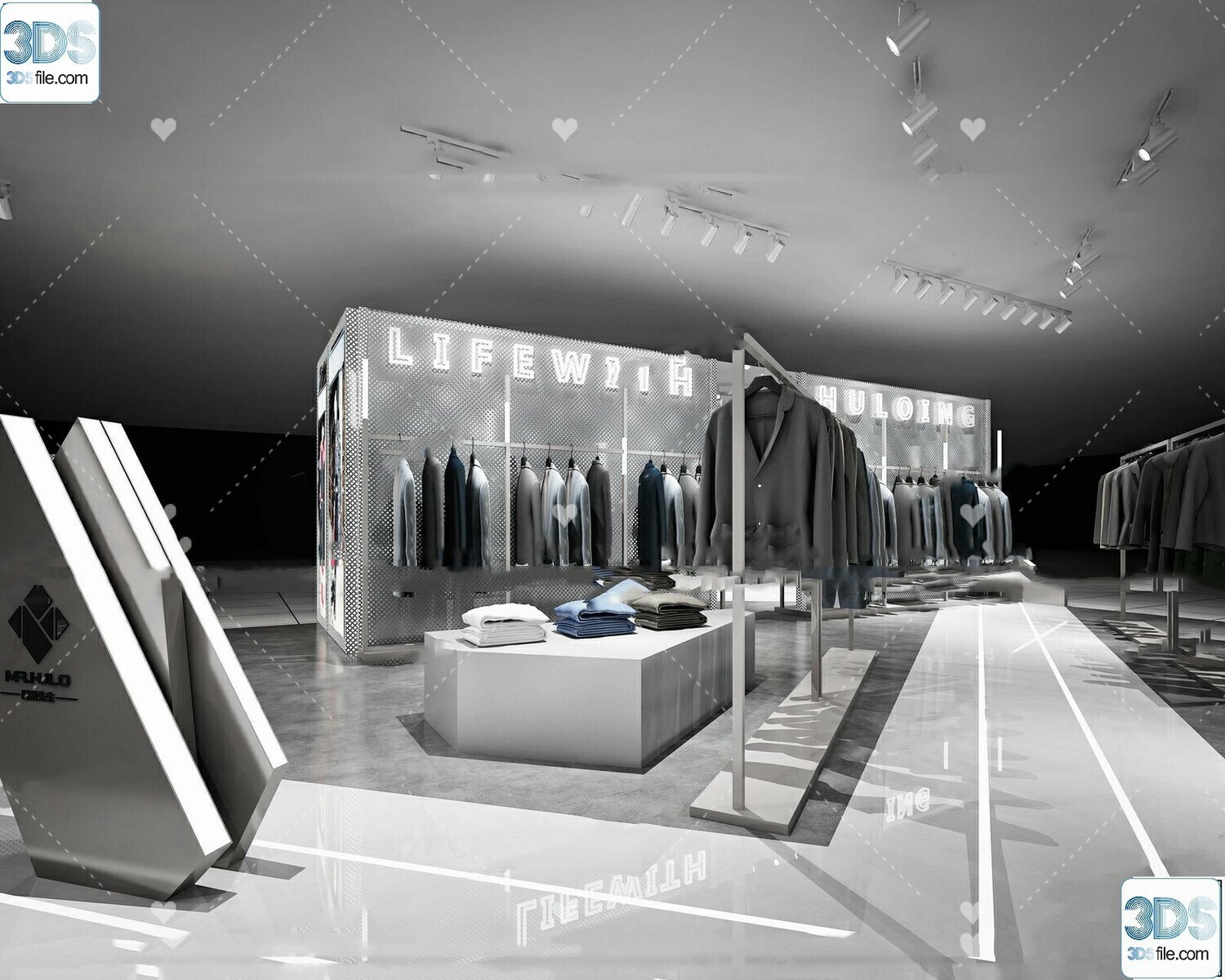 62 Fashion Shop Design 3D Models vol.06 - Vray