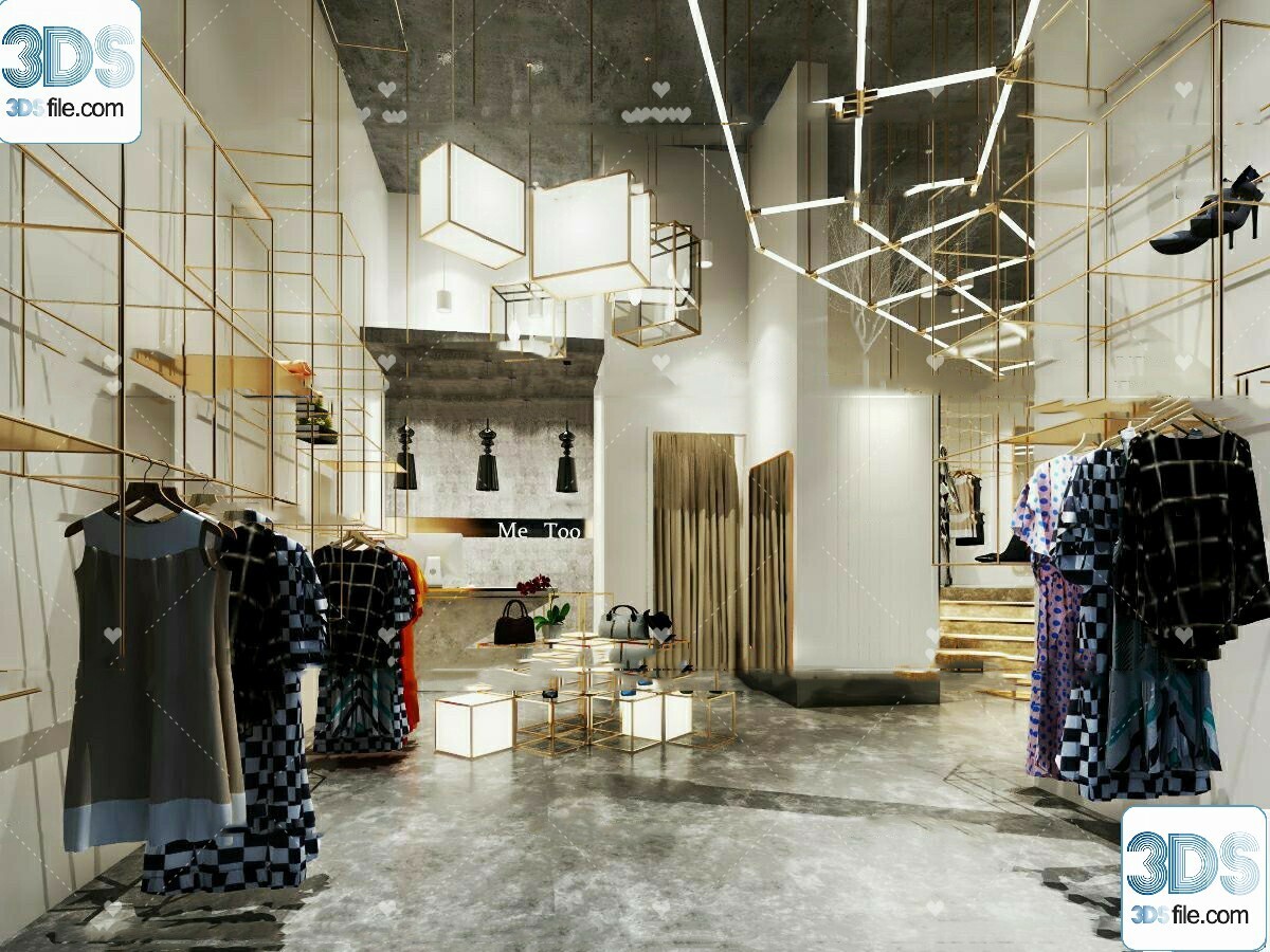 62 Fashion Shop Design 3D Models vol.06 - Vray