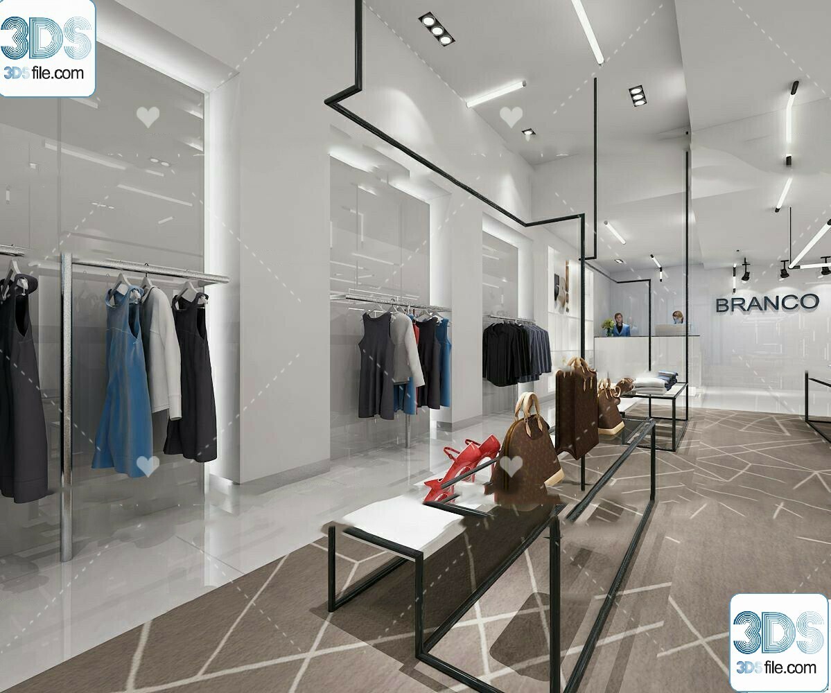 62 Fashion Shop Design 3D Models vol.06 - Vray