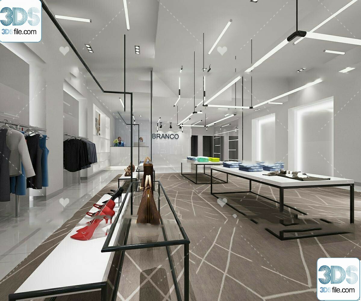 62 Fashion Shop Design 3D Models vol.06 - Vray