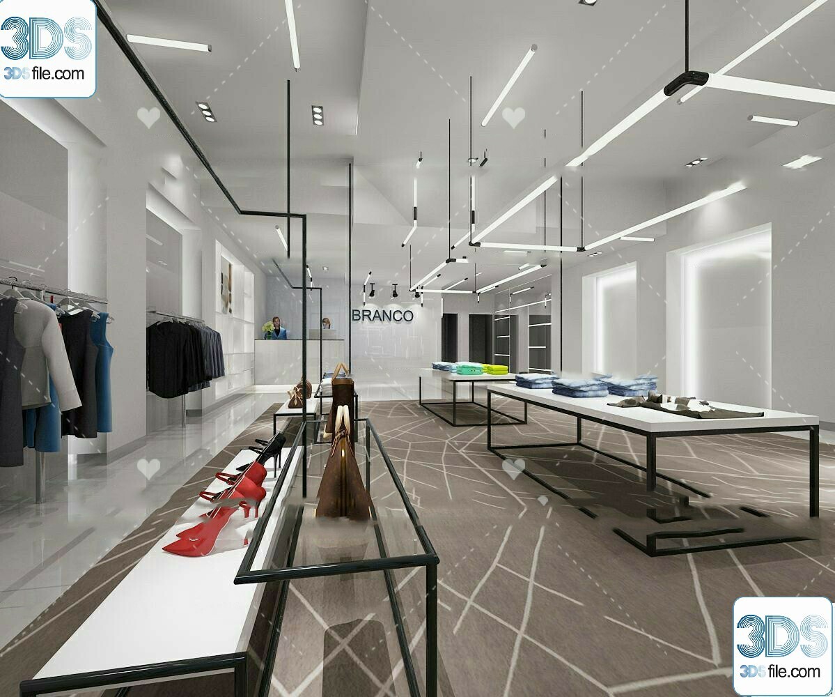 62 Fashion Shop Design 3D Models vol.06 - Vray